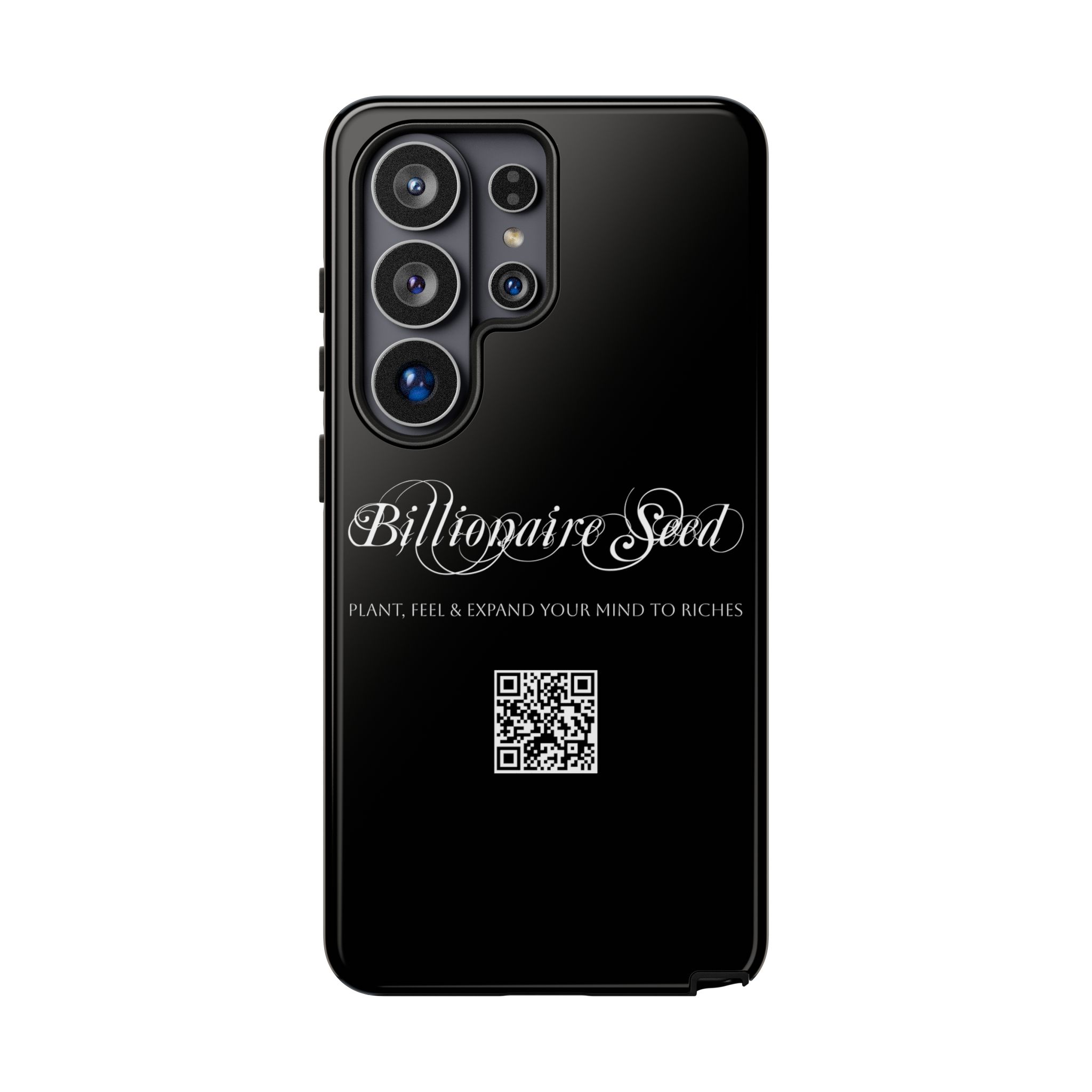 Phone Cases (Samsung) - Plant, Feel & Expand Your Mind To Riches - Billionaire Seed (Black) - Image 45
