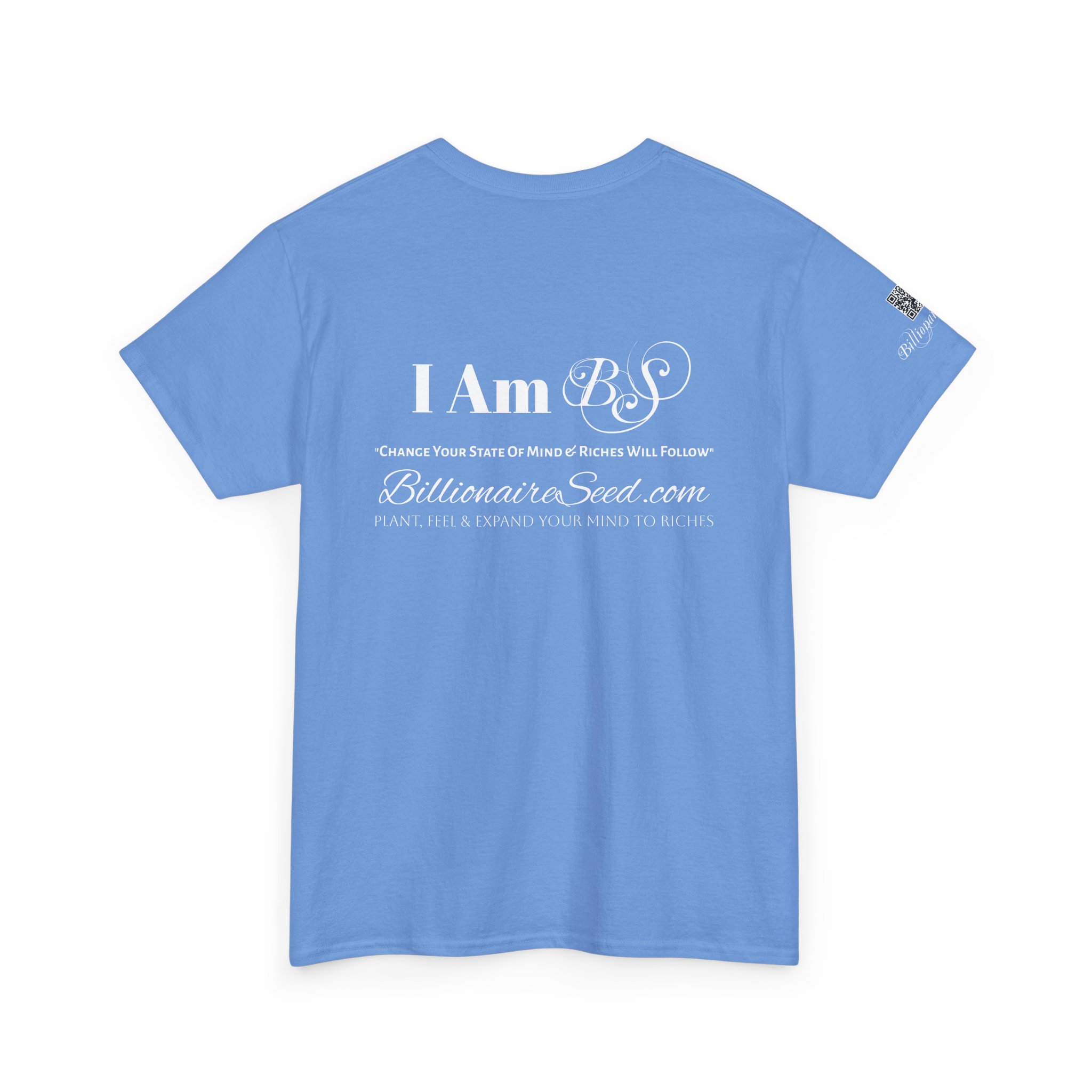 Billionaire Seed – Change Your State Of Mind & Riches Will Follow - White Print Tee (Front & Back) - Image 13