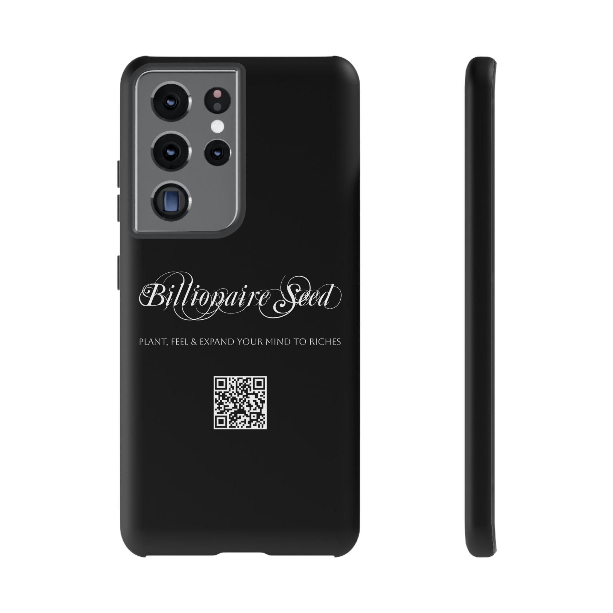 Phone Cases (Samsung) - Plant, Feel & Expand Your Mind To Riches - Billionaire Seed (Black) - Image 28