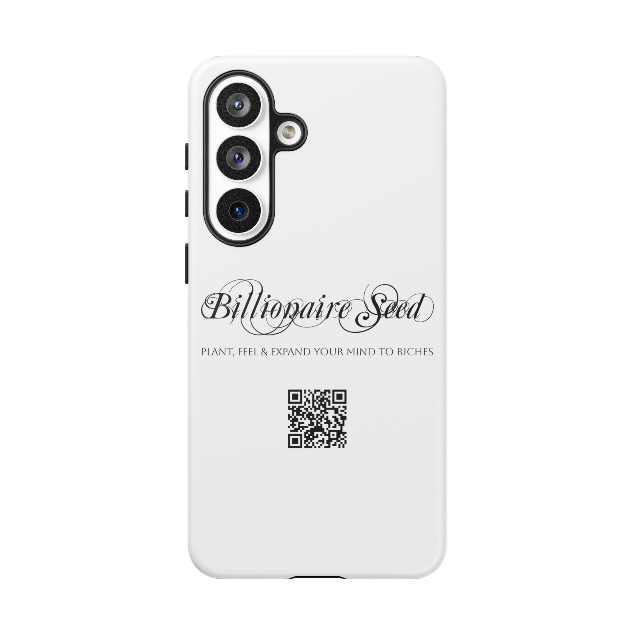 Phone Cases (Samsung) - Plant, Feel & Expand Your Mind To Riches - Billionaire Seed (White) - Image 44