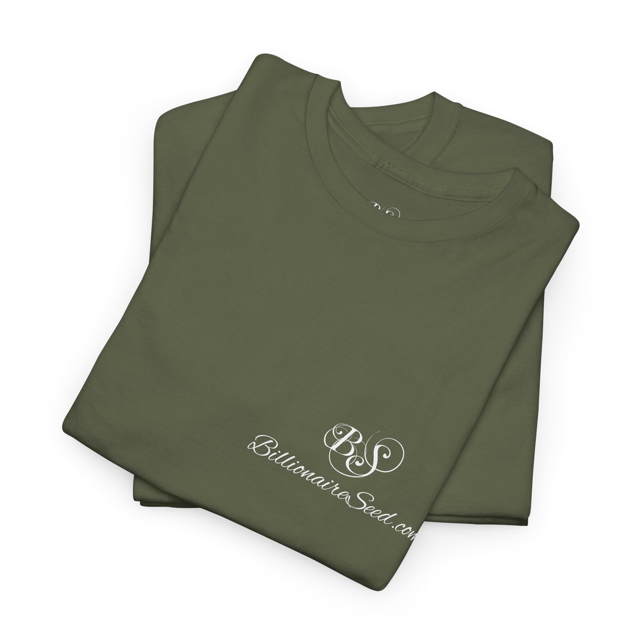 Billionaire Seed – Change Your State Of Mind & Riches Will Follow - White Print Tee (Front & Back)