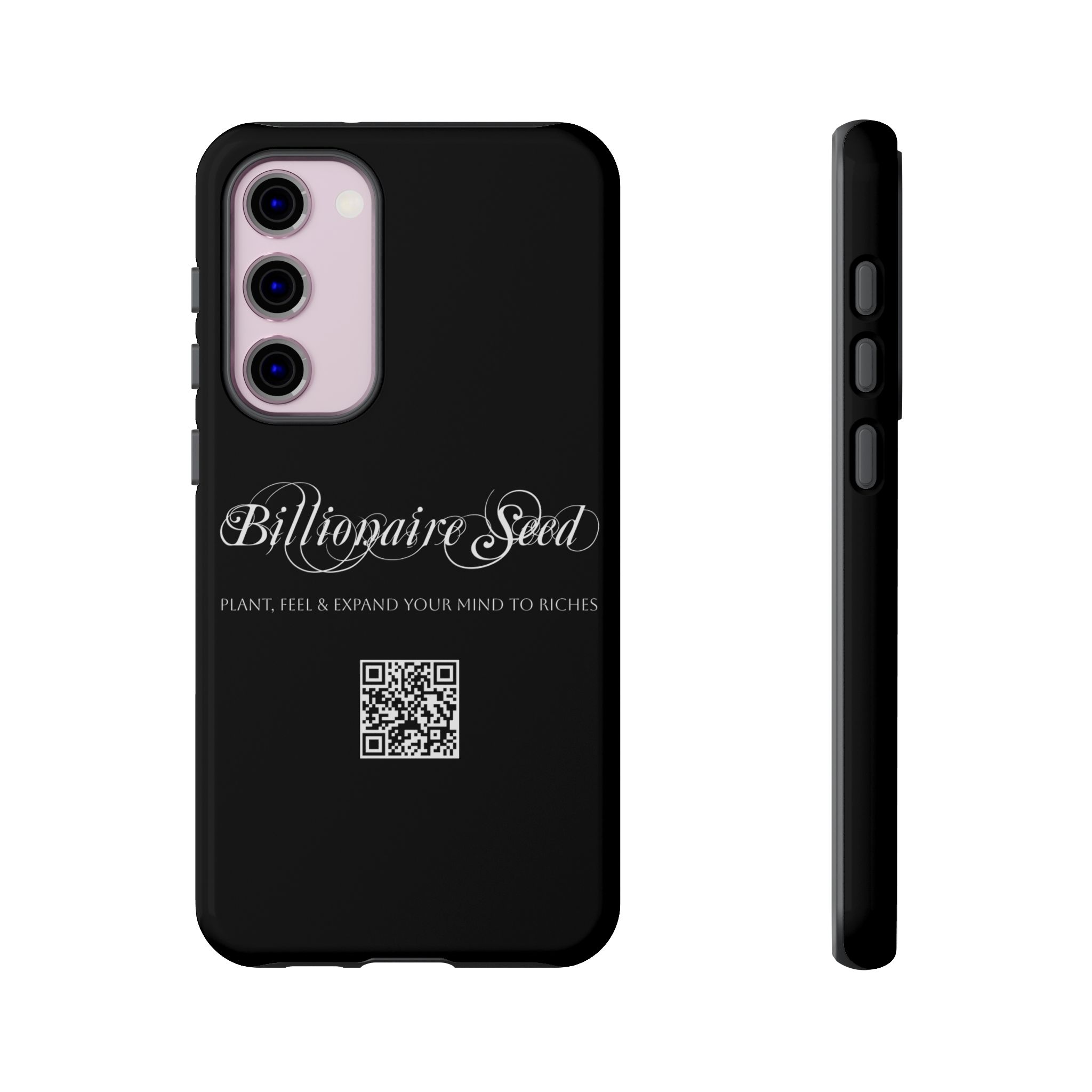Phone Cases (Samsung) - Plant, Feel & Expand Your Mind To Riches - Billionaire Seed (Black) - Image 41