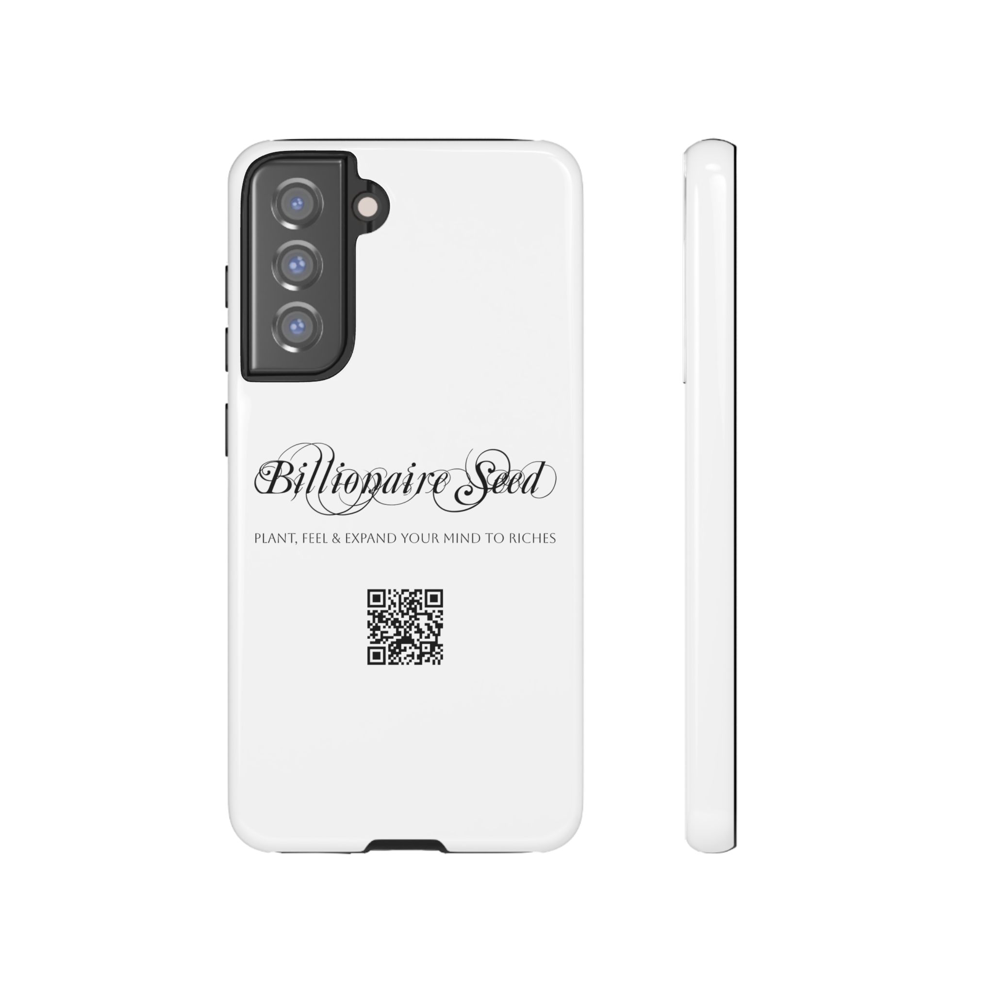 Phone Cases (Samsung) - Plant, Feel & Expand Your Mind To Riches - Billionaire Seed (White) - Image 28