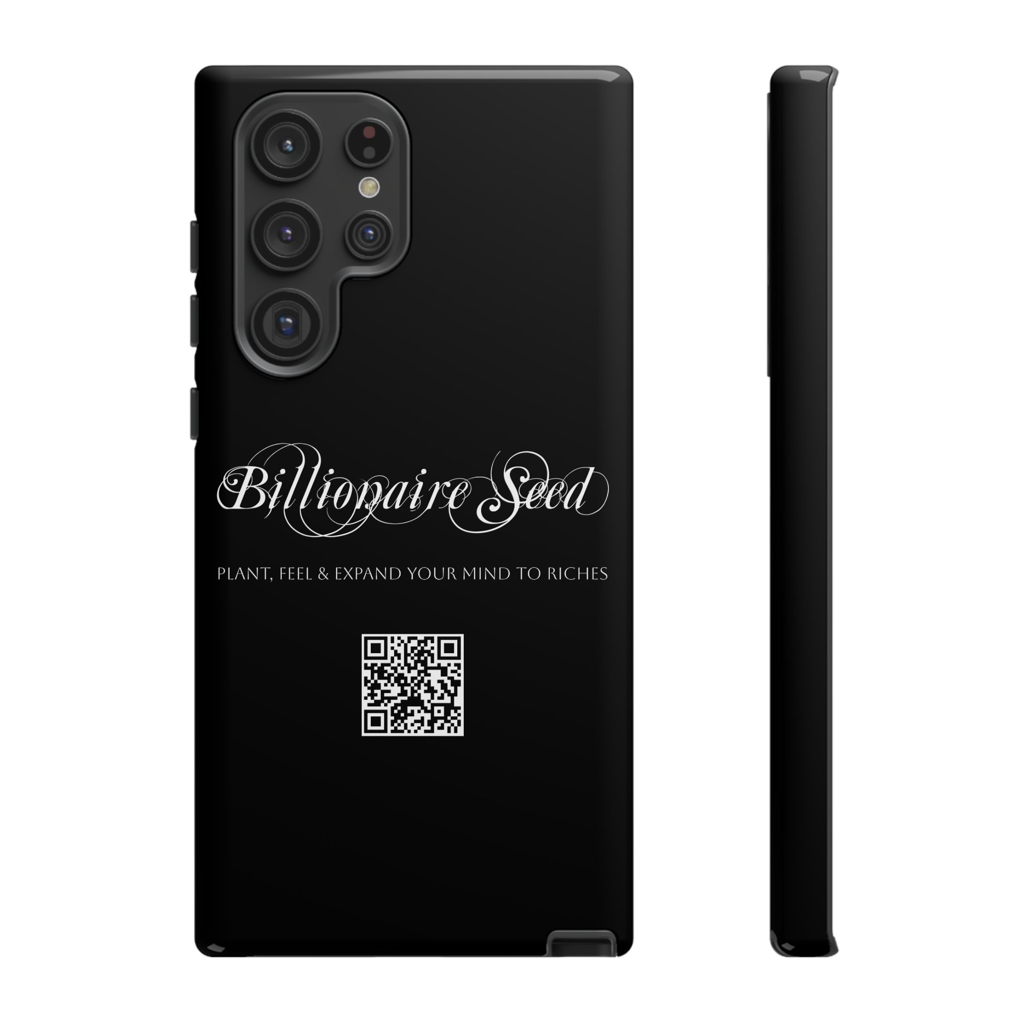 Phone Cases (Samsung) - Plant, Feel & Expand Your Mind To Riches - Billionaire Seed (Black) - Image 37