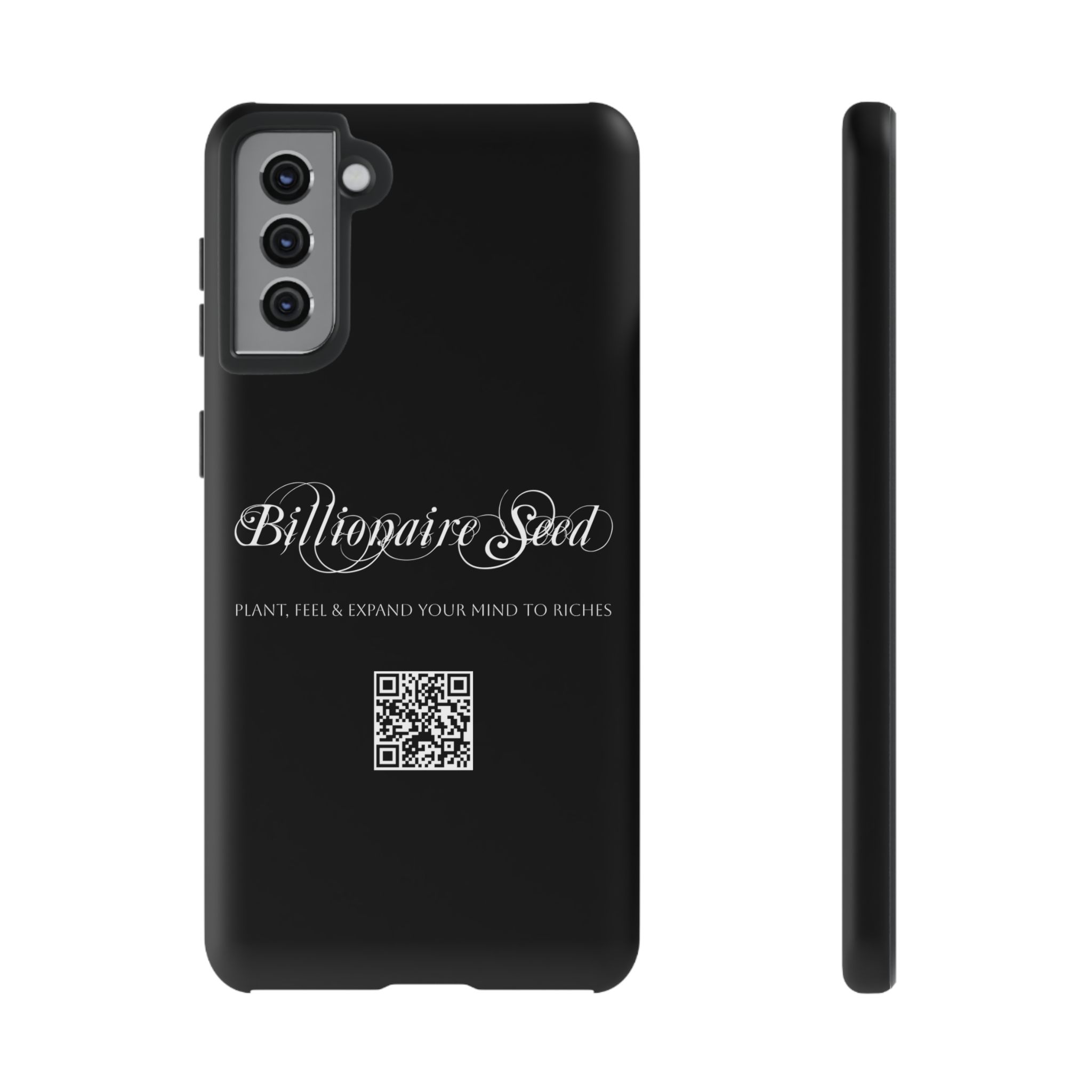 Phone Cases (Samsung) - Plant, Feel & Expand Your Mind To Riches - Billionaire Seed (Black) - Image 26