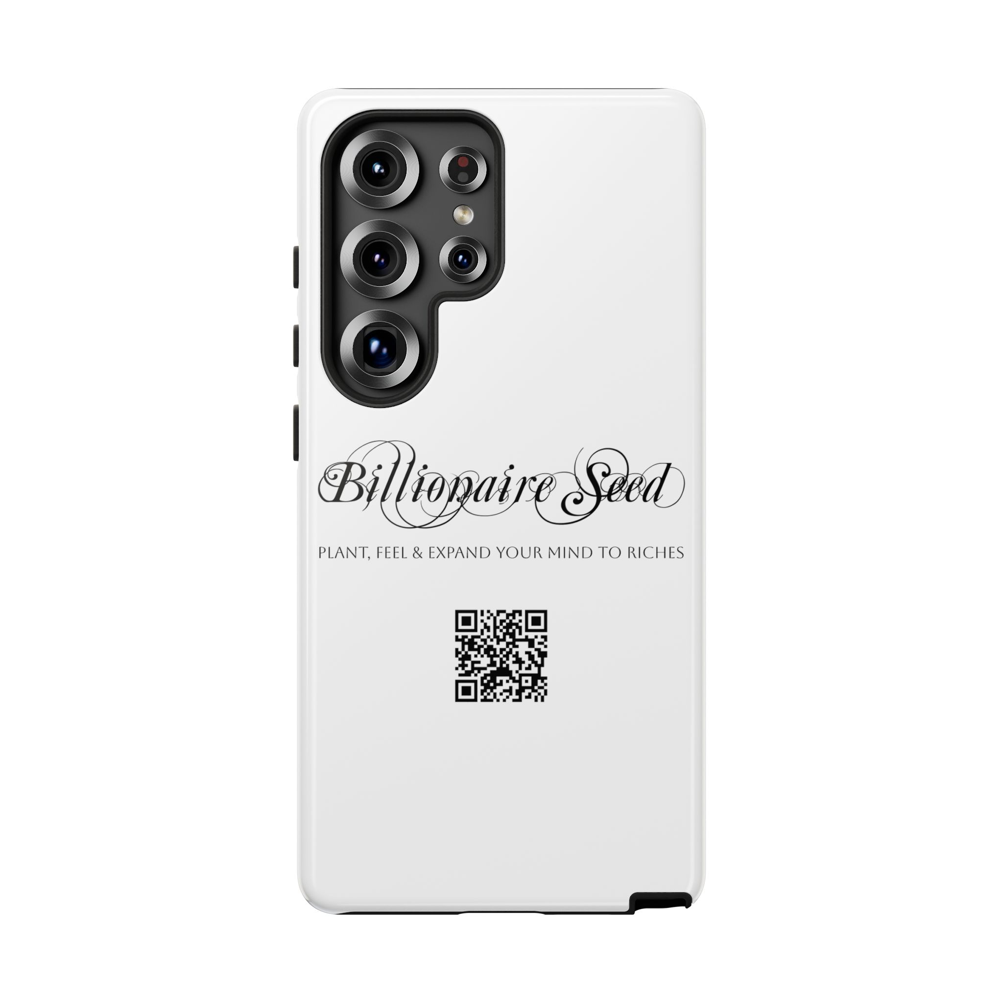 Phone Cases (Samsung) - Plant, Feel & Expand Your Mind To Riches - Billionaire Seed (White) - Image 11