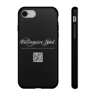Phone Cases (iPhone) - Plant, Feel & Expand Your Mind To Riches - Billionaire Seed (Black)