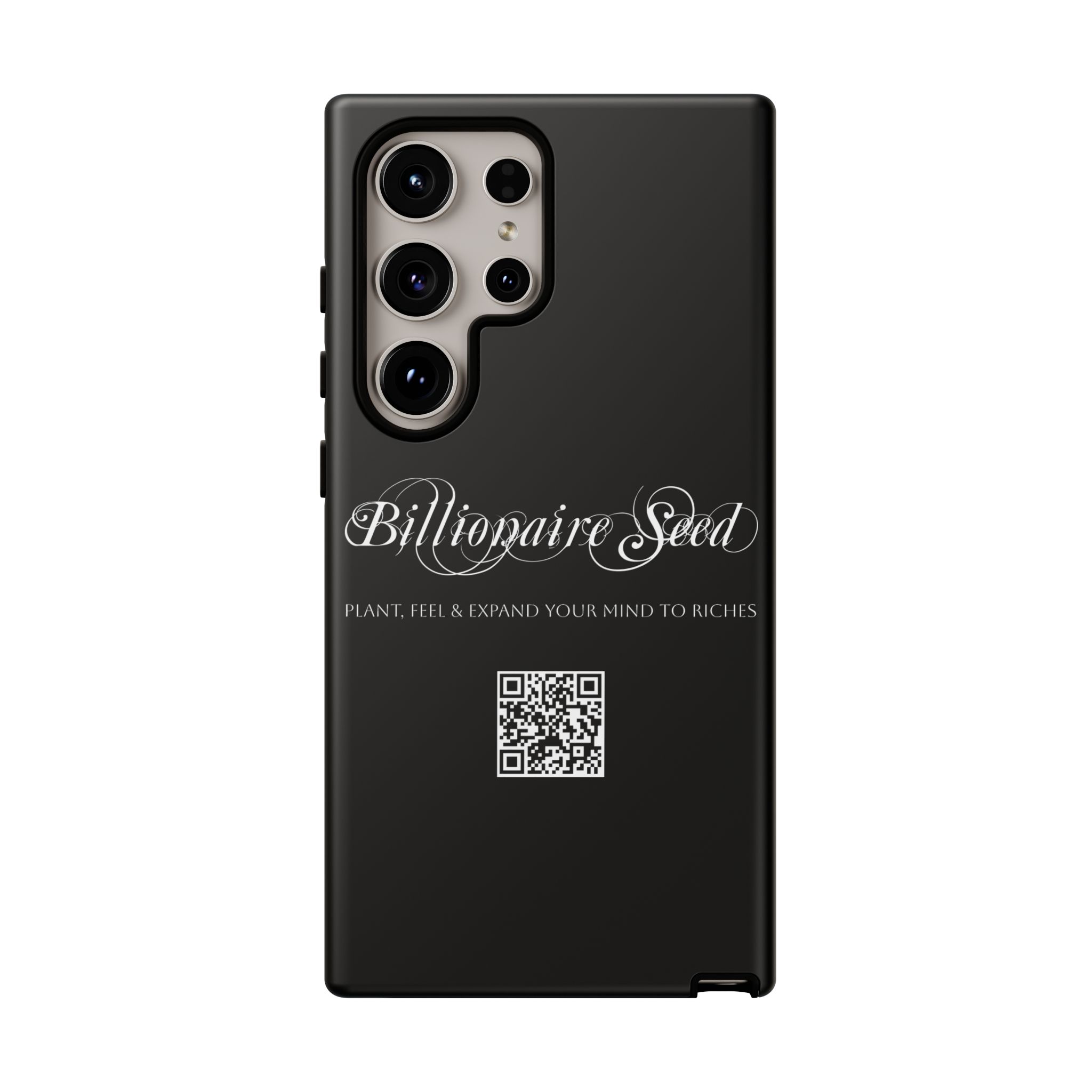 Phone Cases (Samsung) - Plant, Feel & Expand Your Mind To Riches - Billionaire Seed (Black) - Image 6