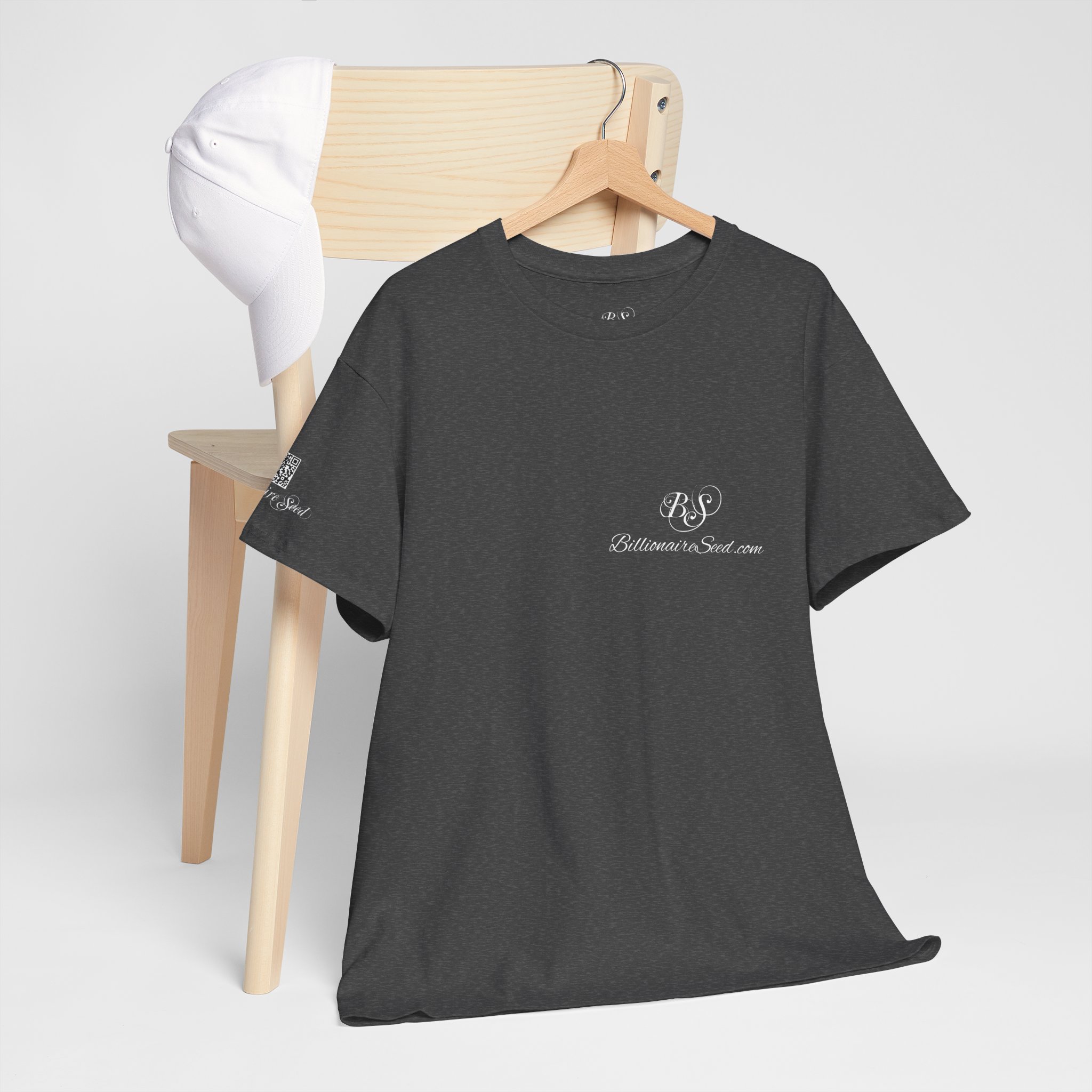 Billionaire Seed – Change Your State Of Mind & Riches Will Follow - White Print Tee (Front & Back) - Image 12