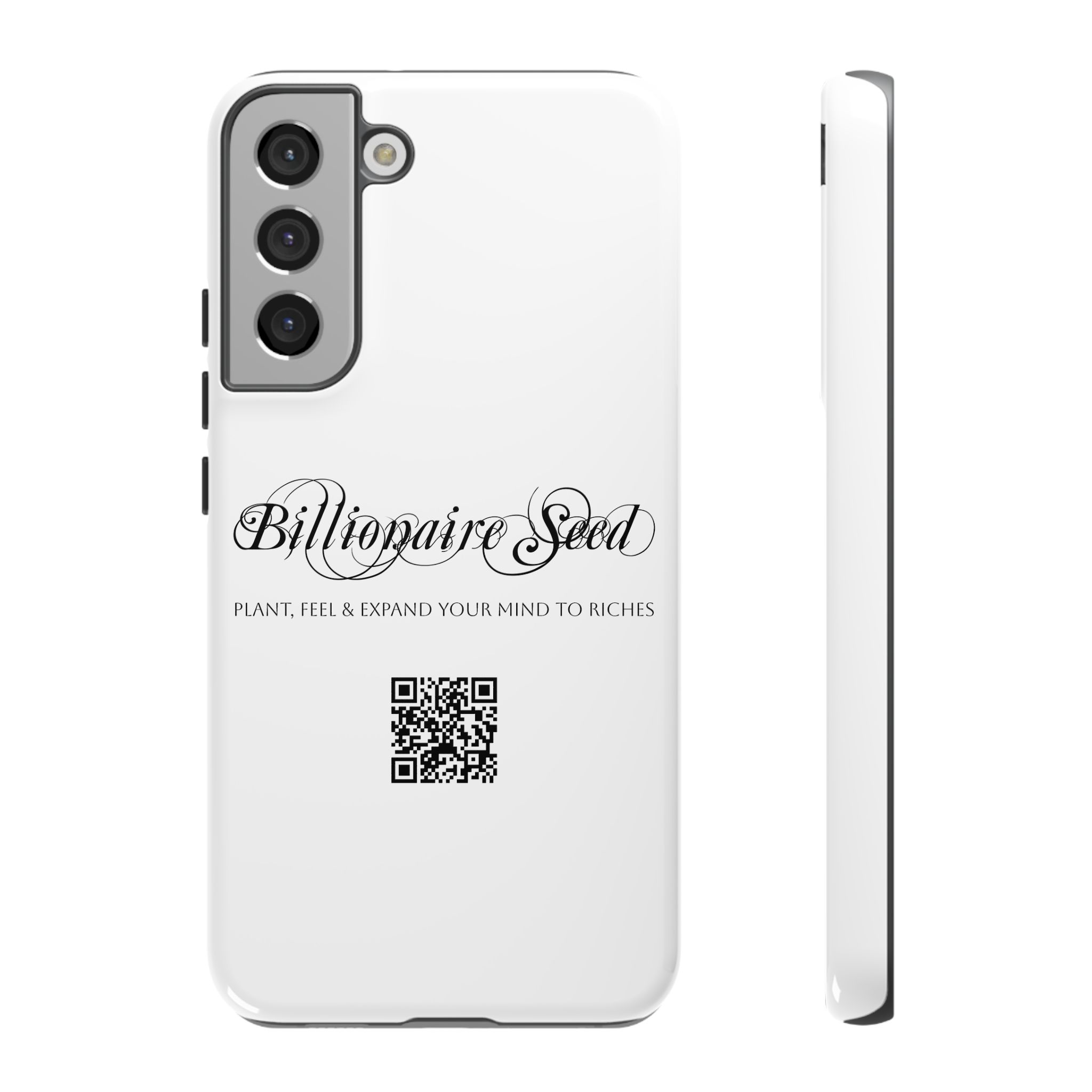 Phone Cases (Samsung) - Plant, Feel & Expand Your Mind To Riches - Billionaire Seed (White) - Image 32