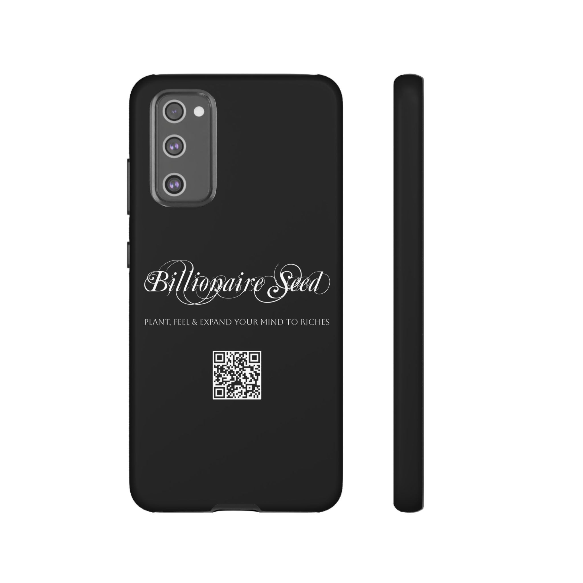 Phone Cases (Samsung) - Plant, Feel & Expand Your Mind To Riches - Billionaire Seed (Black) - Image 30