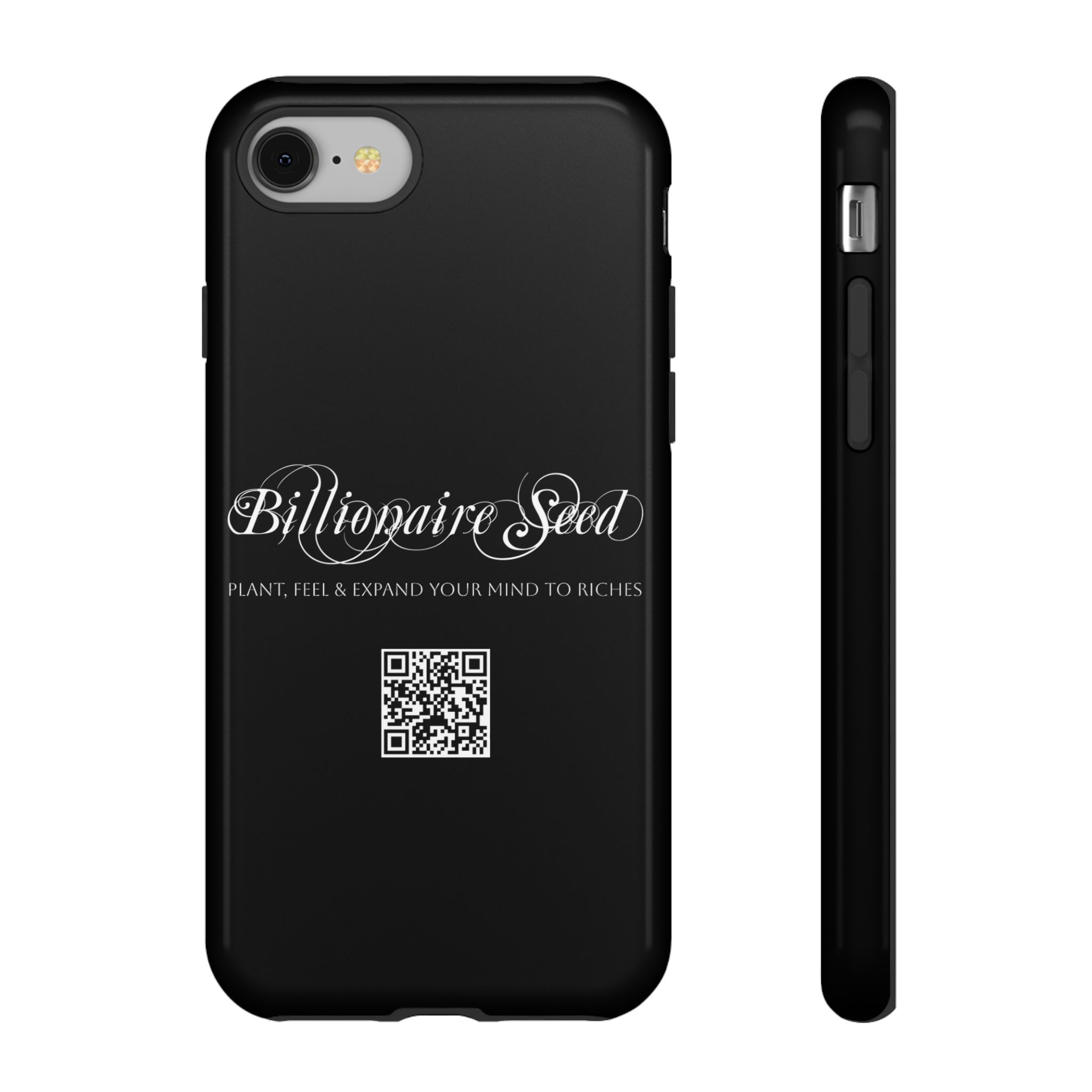 Phone Cases - Plant, Feel & Expand Your Mind To Riches - Billionaire Seed (Black) - Image 3