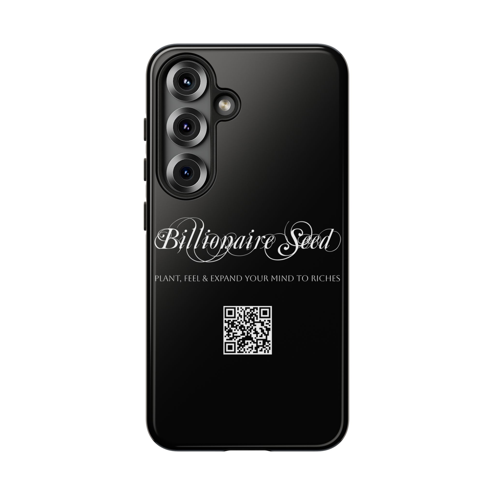 Phone Cases (Samsung) - Plant, Feel & Expand Your Mind To Riches - Billionaire Seed (Black) - Image 7