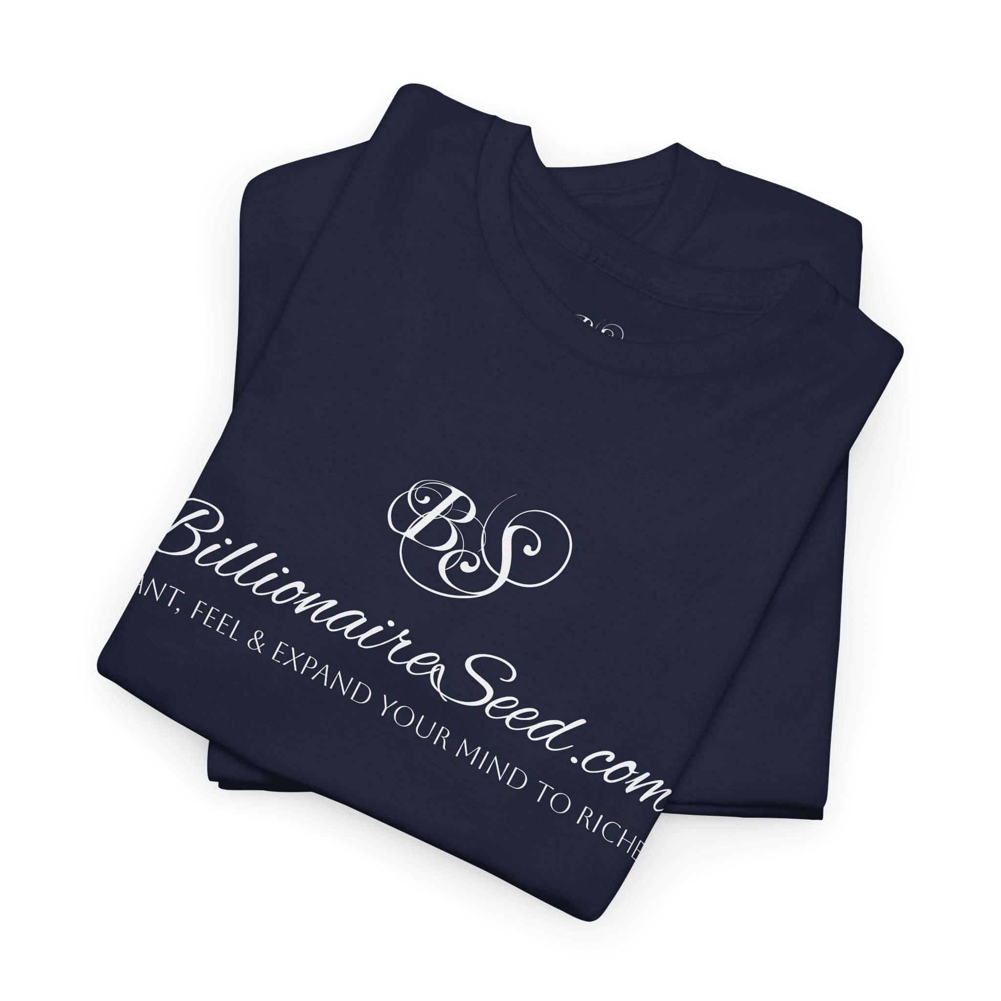 Billionaire Seed – Plant, Feel & Expand Your Mind To Riches - White Print Tee - Image 13