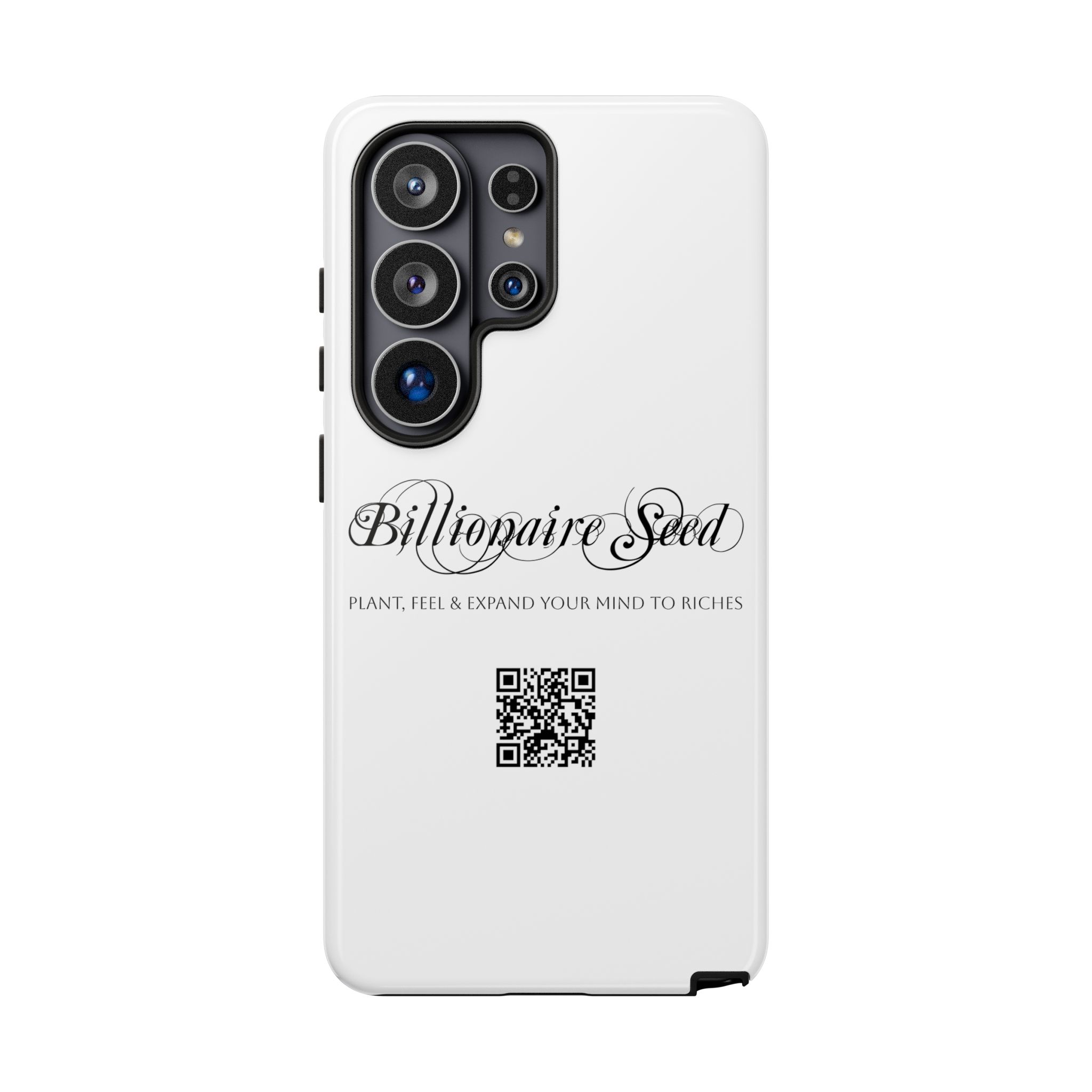 Phone Cases (Samsung) - Plant, Feel & Expand Your Mind To Riches - Billionaire Seed (White) - Image 45