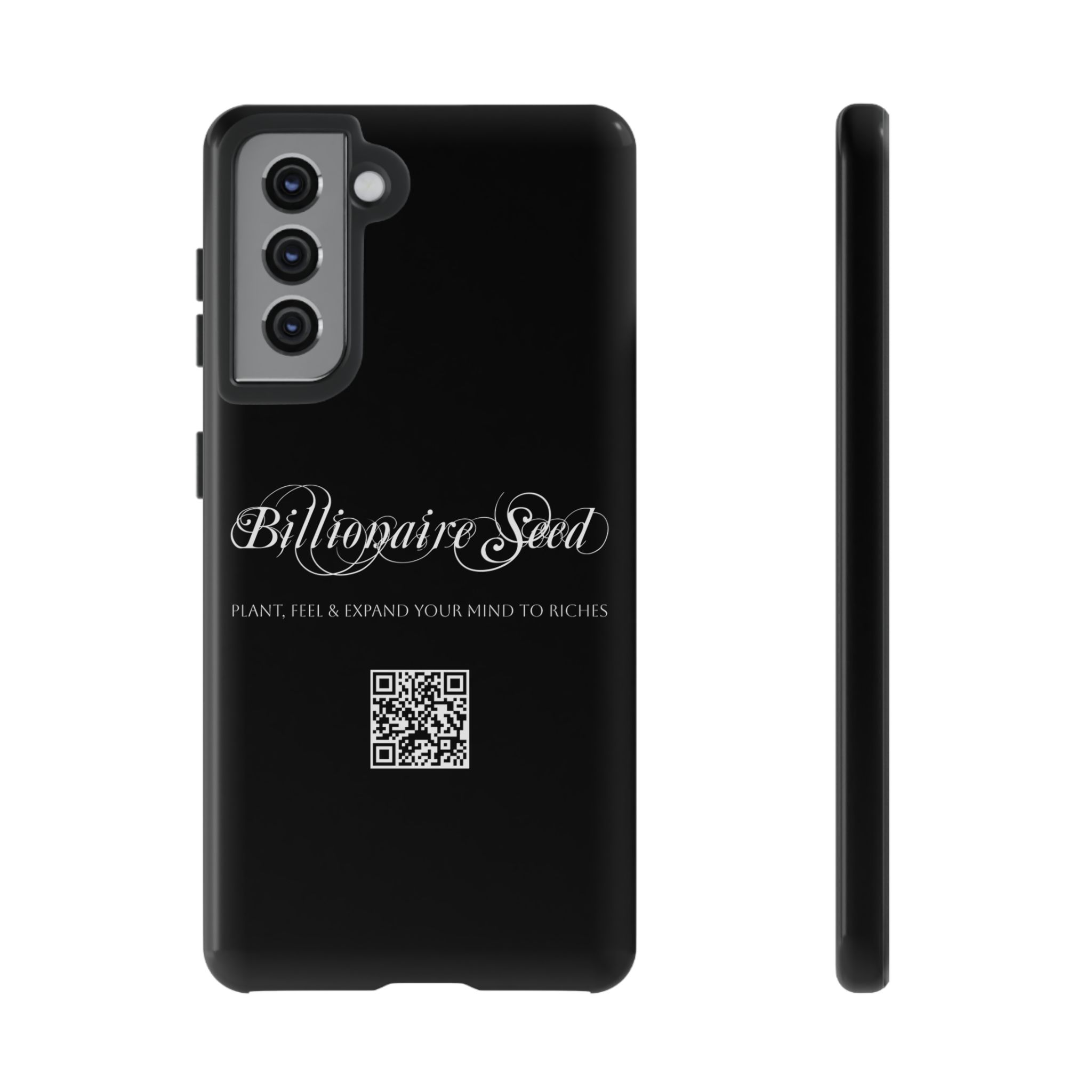 Phone Cases (Samsung) - Plant, Feel & Expand Your Mind To Riches - Billionaire Seed (Black) - Image 23