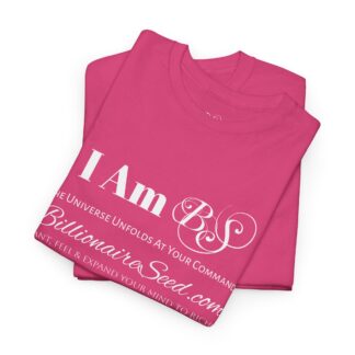 Billionaire Seed – The Universe Unfolds At Your Command - White Print Tee