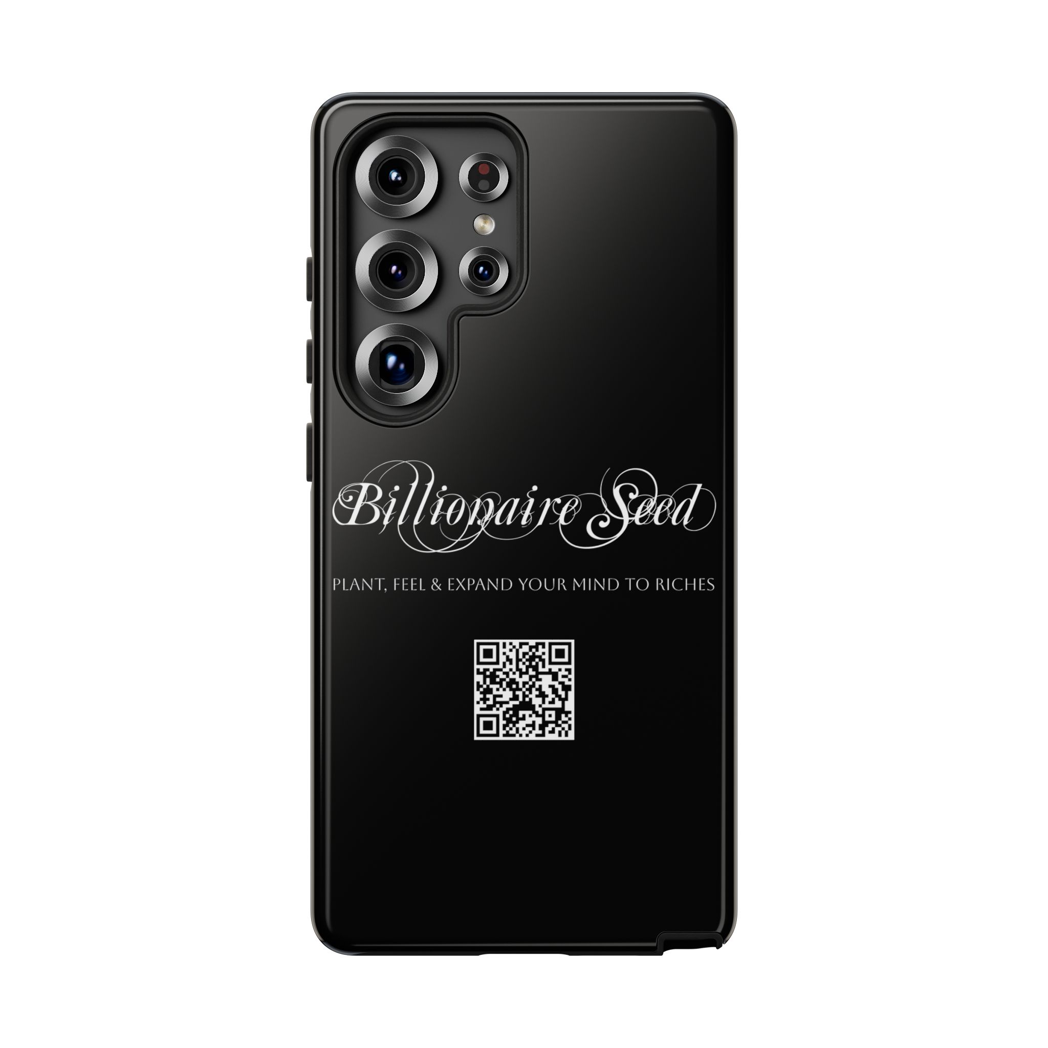 Phone Cases (Samsung) - Plant, Feel & Expand Your Mind To Riches - Billionaire Seed (Black) - Image 11