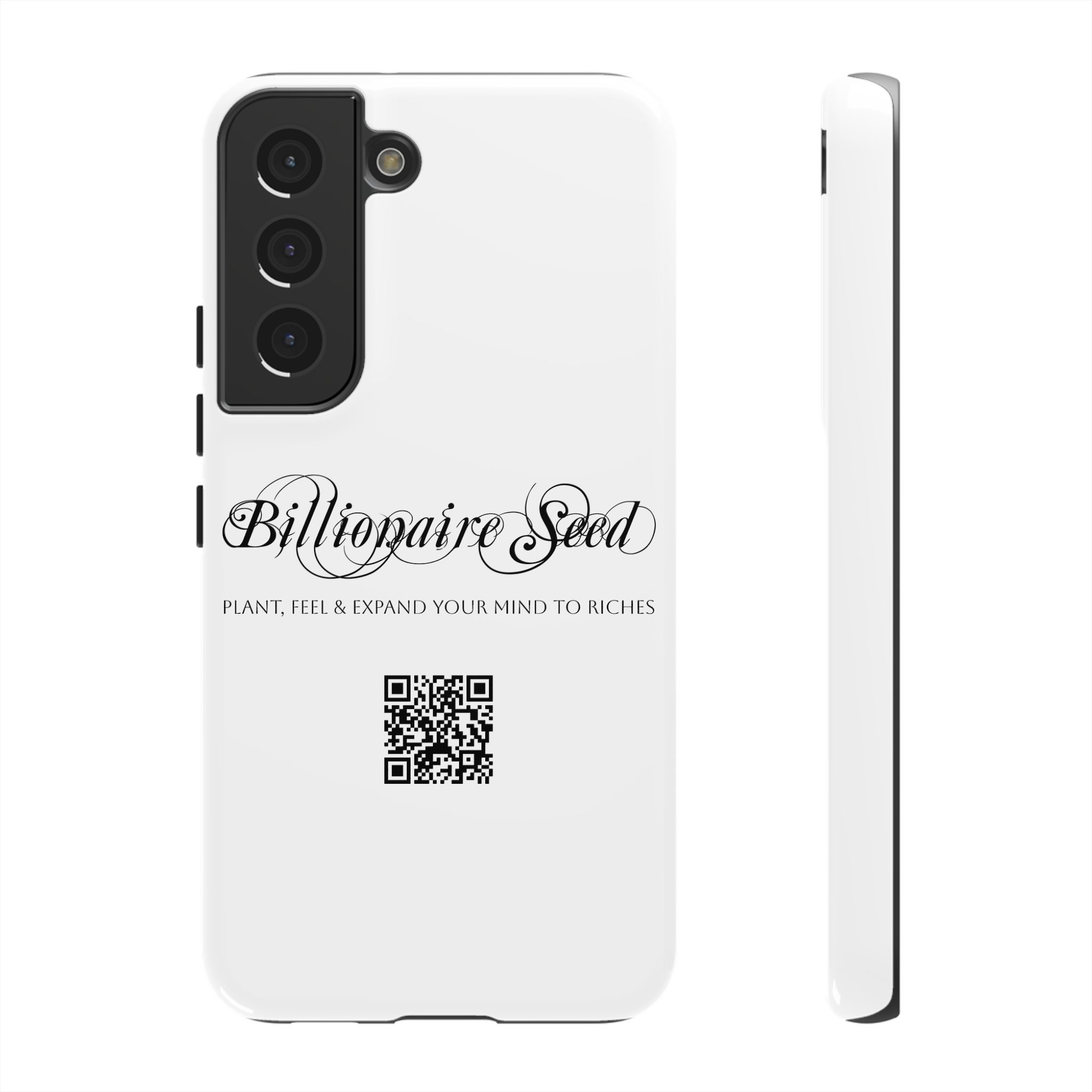 Phone Cases (Samsung) - Plant, Feel & Expand Your Mind To Riches - Billionaire Seed (White) - Image 30