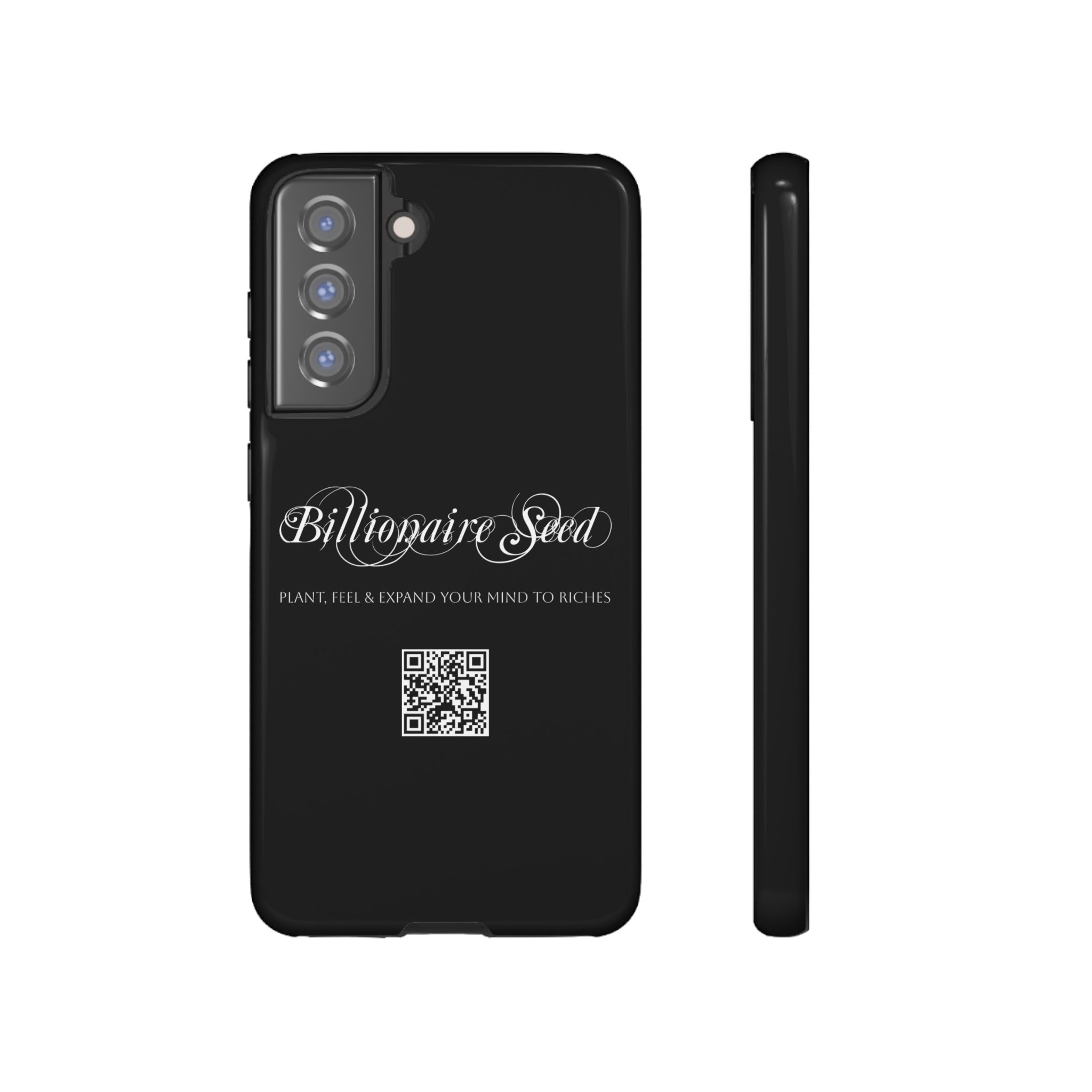 Phone Cases (Samsung) - Plant, Feel & Expand Your Mind To Riches - Billionaire Seed (Black) - Image 31