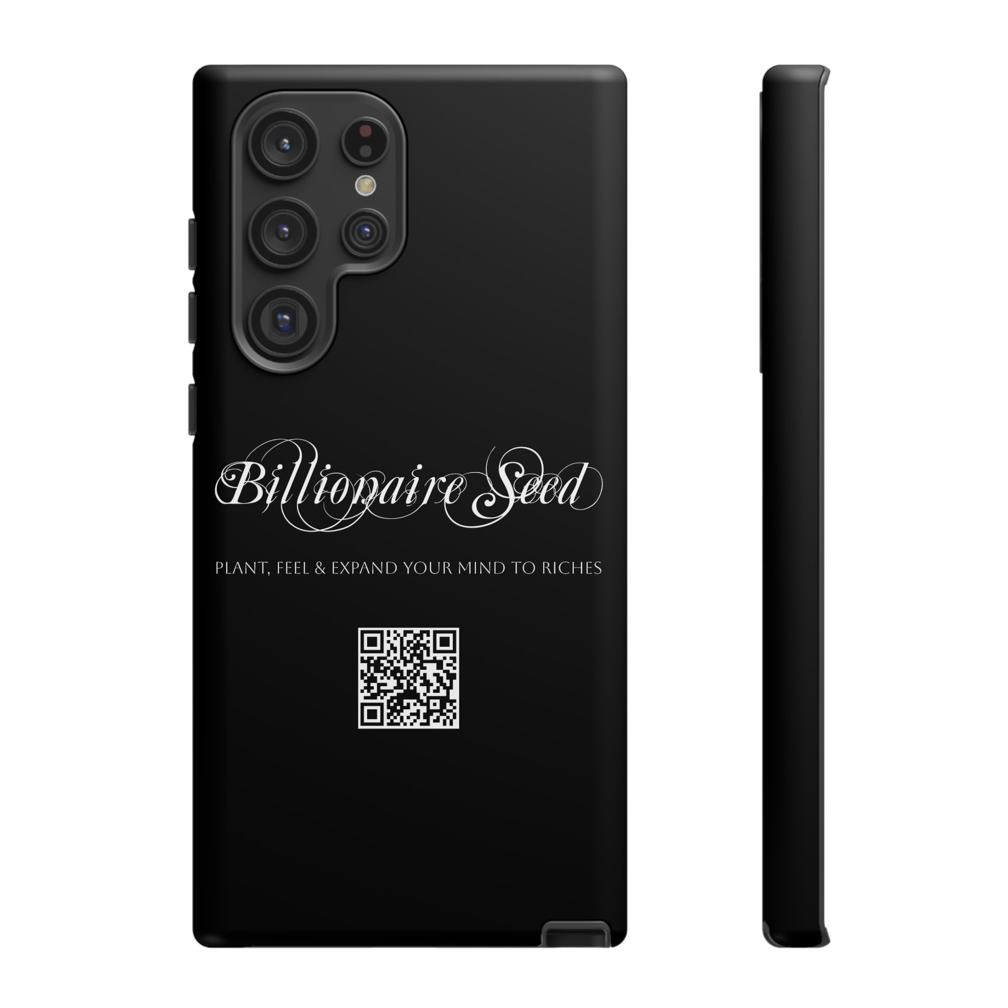 Phone Cases (Samsung) - Plant, Feel & Expand Your Mind To Riches - Billionaire Seed (Black) - Image 38