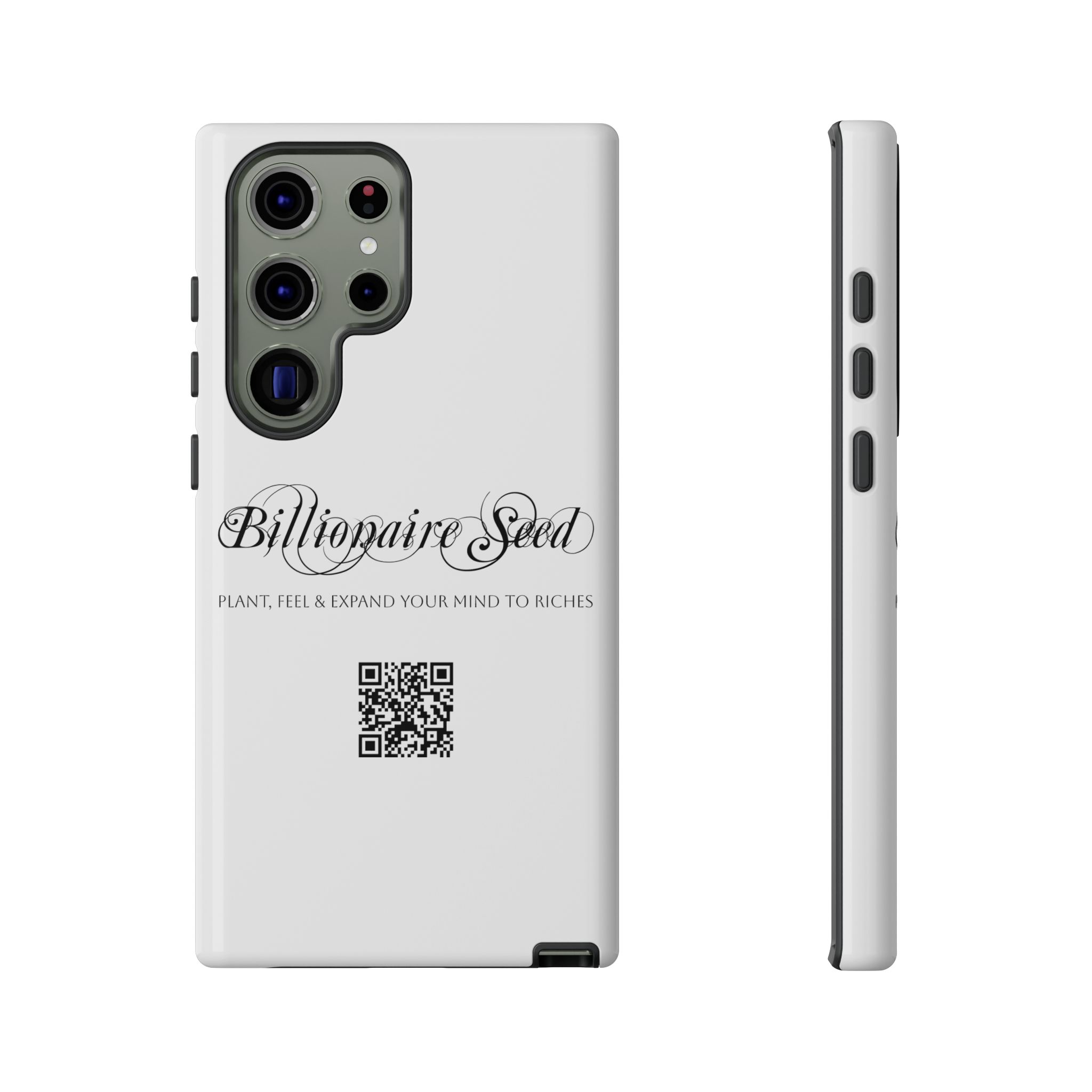 Phone Cases (Samsung) - Plant, Feel & Expand Your Mind To Riches - Billionaire Seed (White) - Image 40