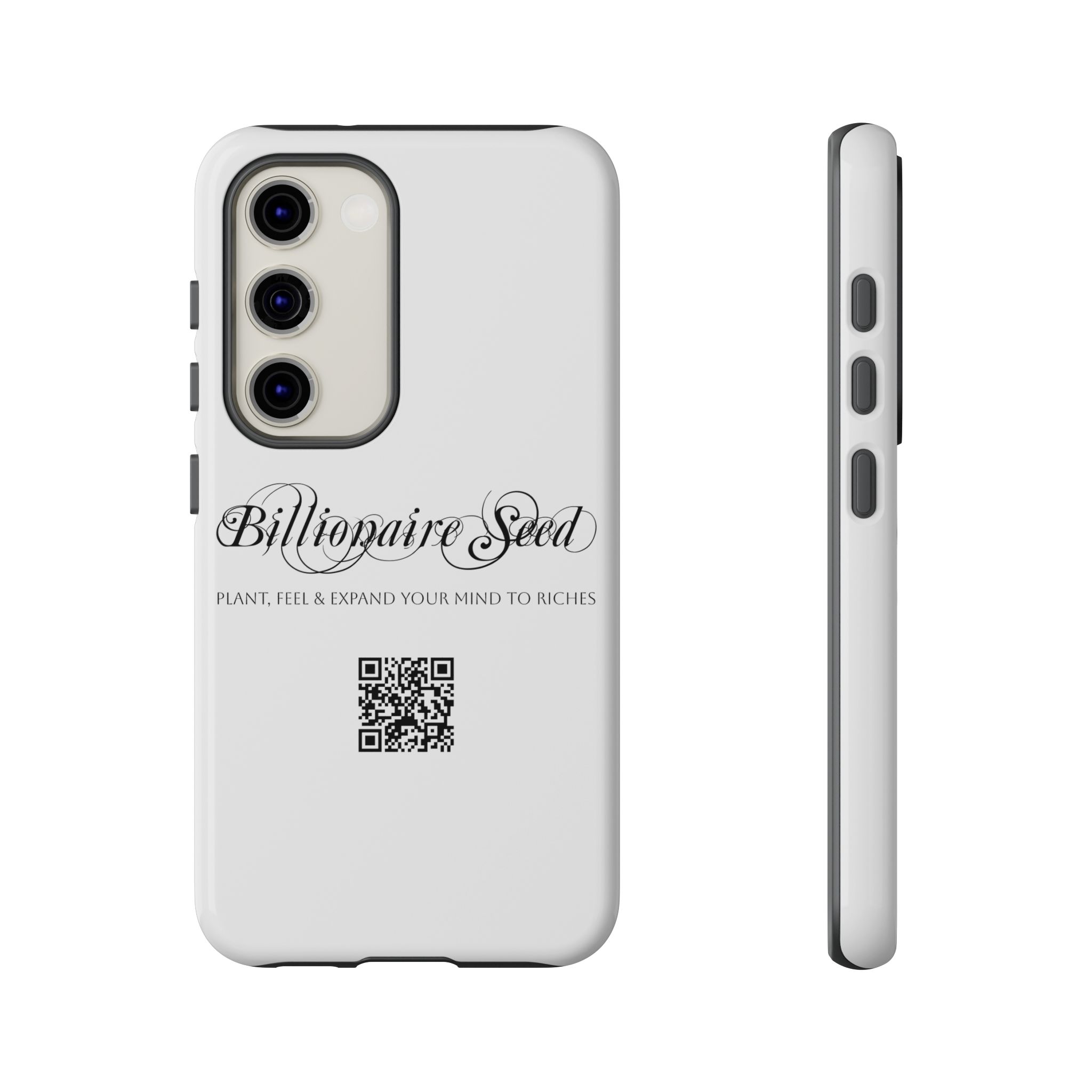 Phone Cases (Samsung) - Plant, Feel & Expand Your Mind To Riches - Billionaire Seed (White) - Image 36