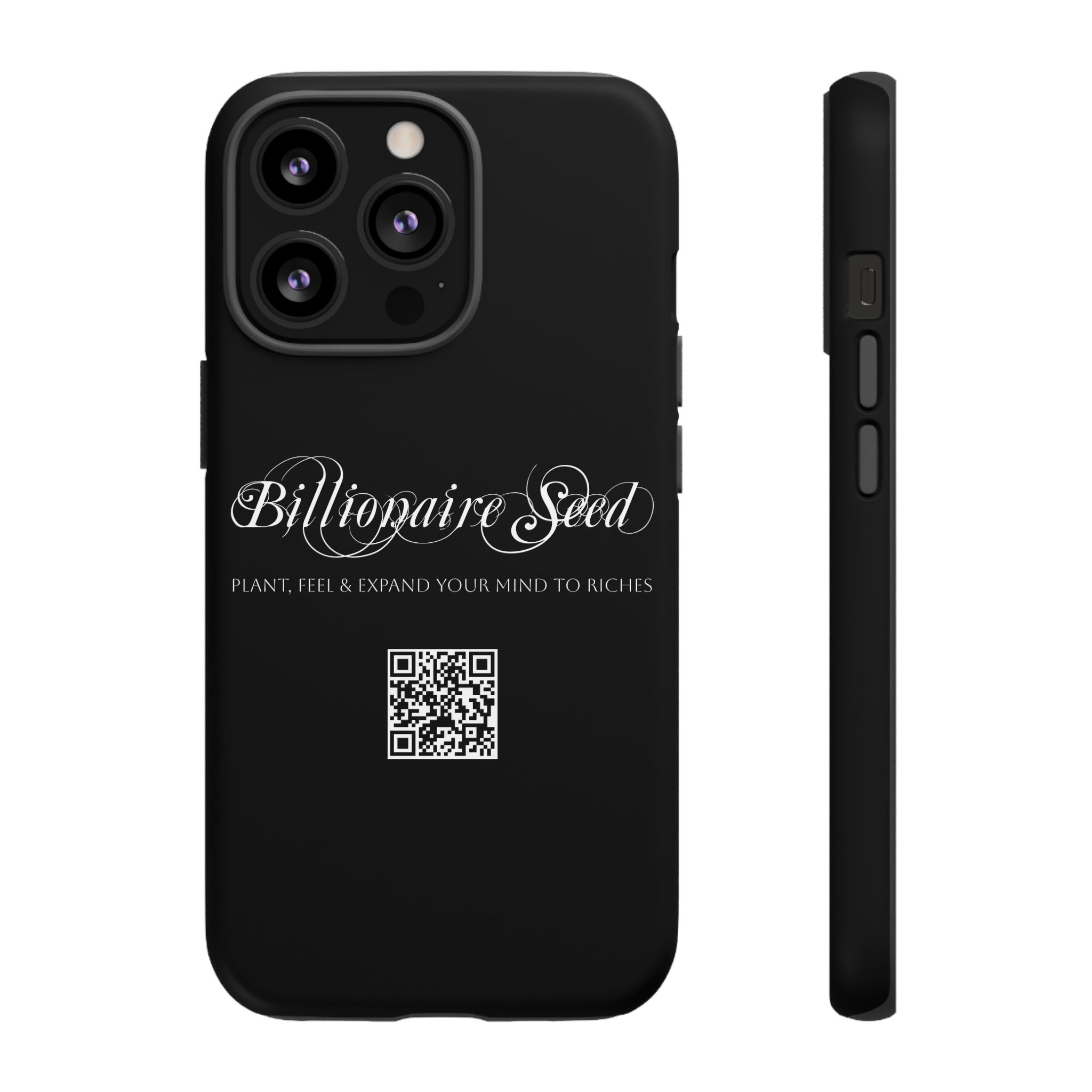 Phone Cases - Plant, Feel & Expand Your Mind To Riches - Billionaire Seed (Black) - Image 34