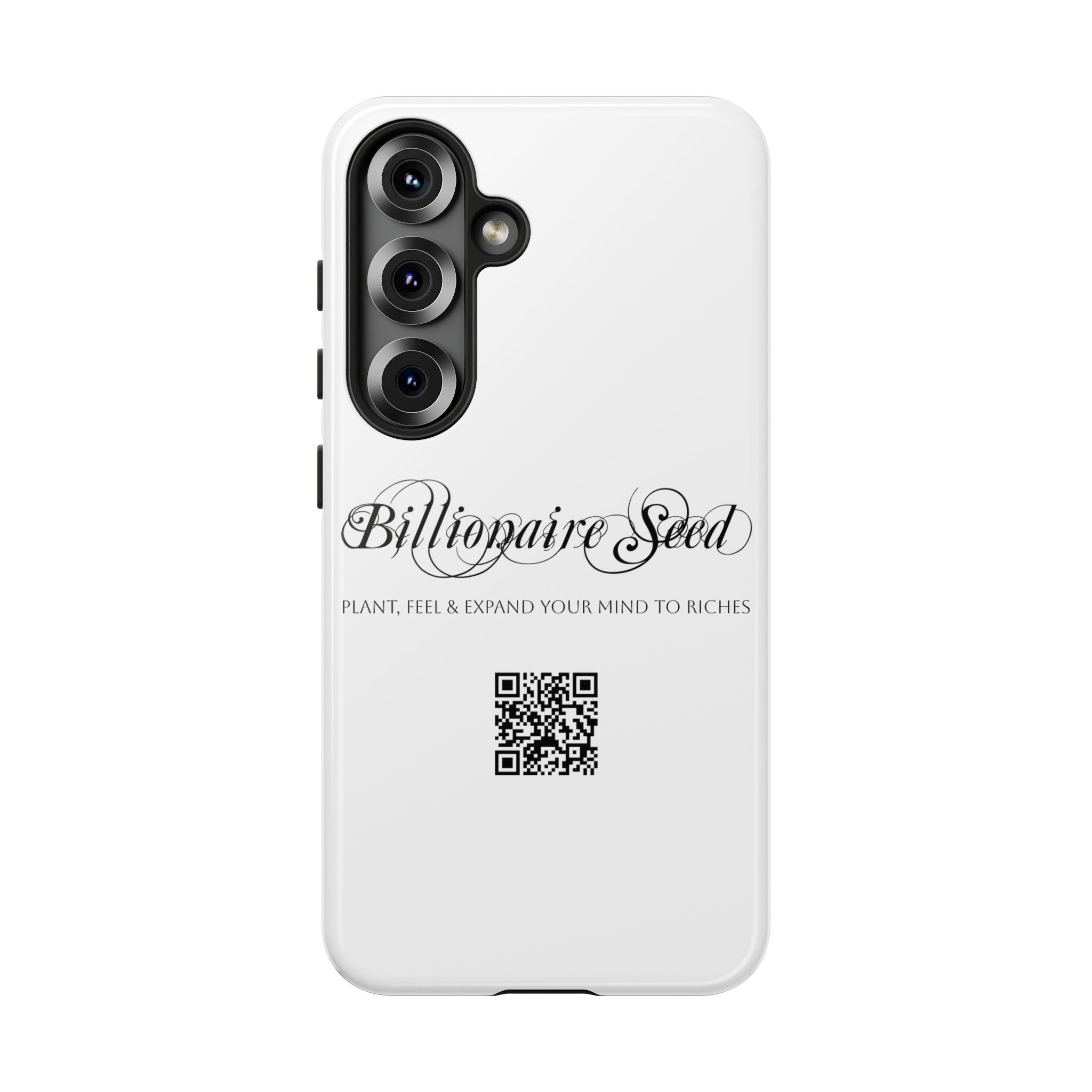 Phone Cases (Samsung) - Plant, Feel & Expand Your Mind To Riches - Billionaire Seed (White) - Image 7