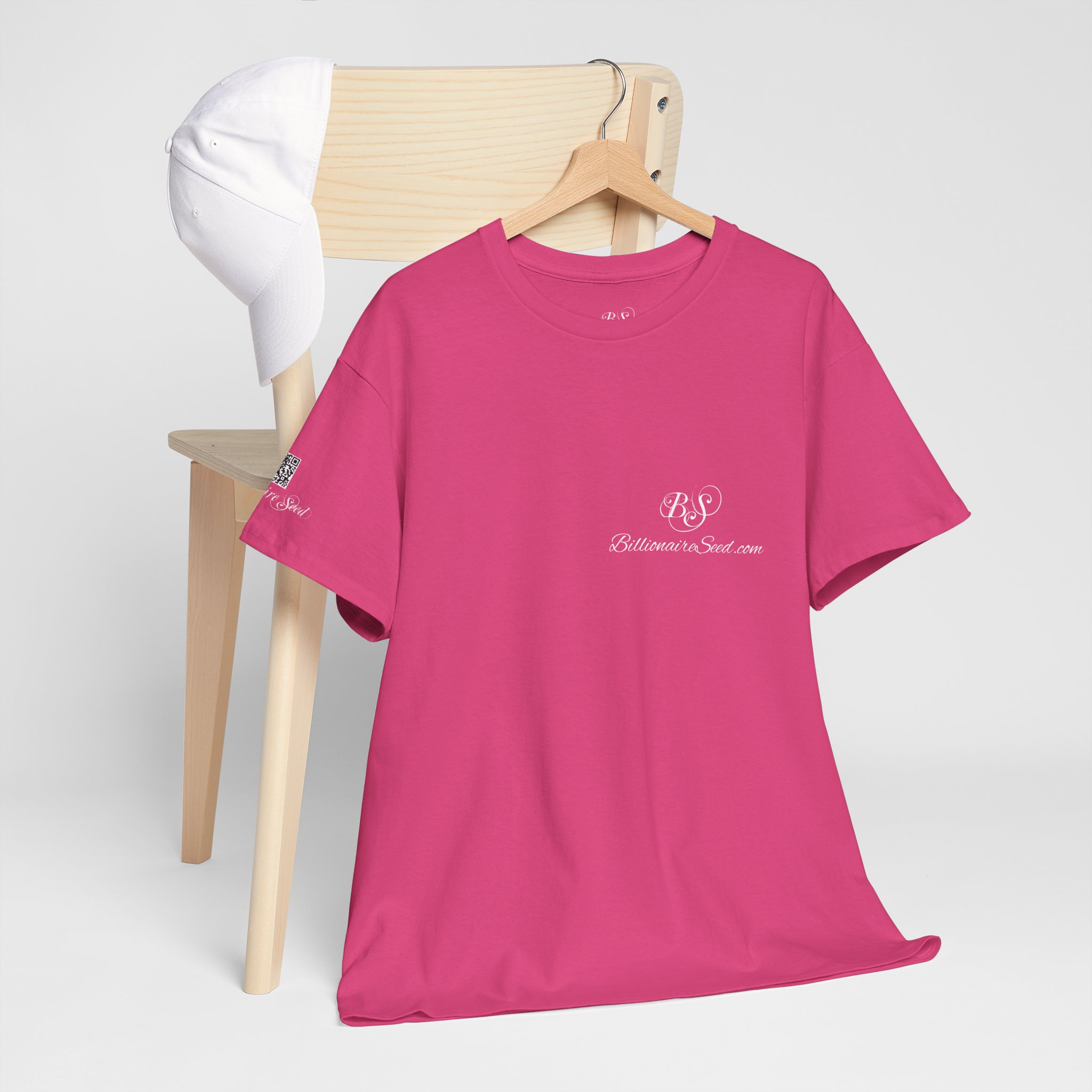 Billionaire Seed – Change Your State Of Mind & Riches Will Follow - White Print Tee (Front & Back) - Image 30