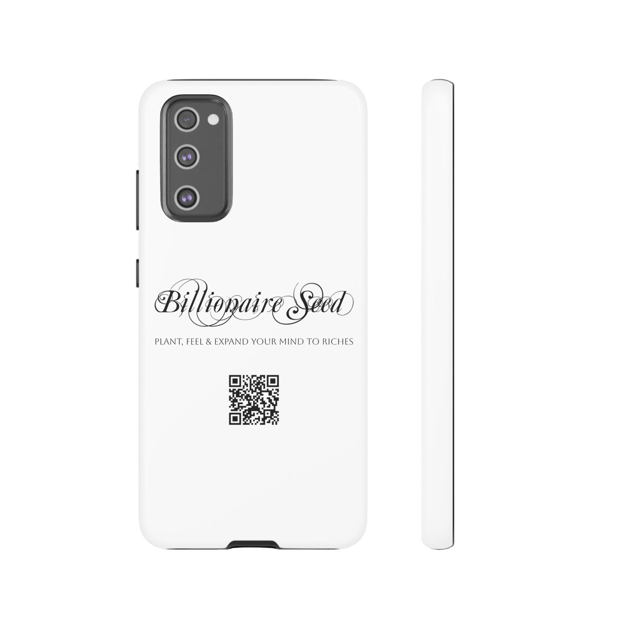 Phone Cases (Samsung) - Plant, Feel & Expand Your Mind To Riches - Billionaire Seed (White) - Image 27