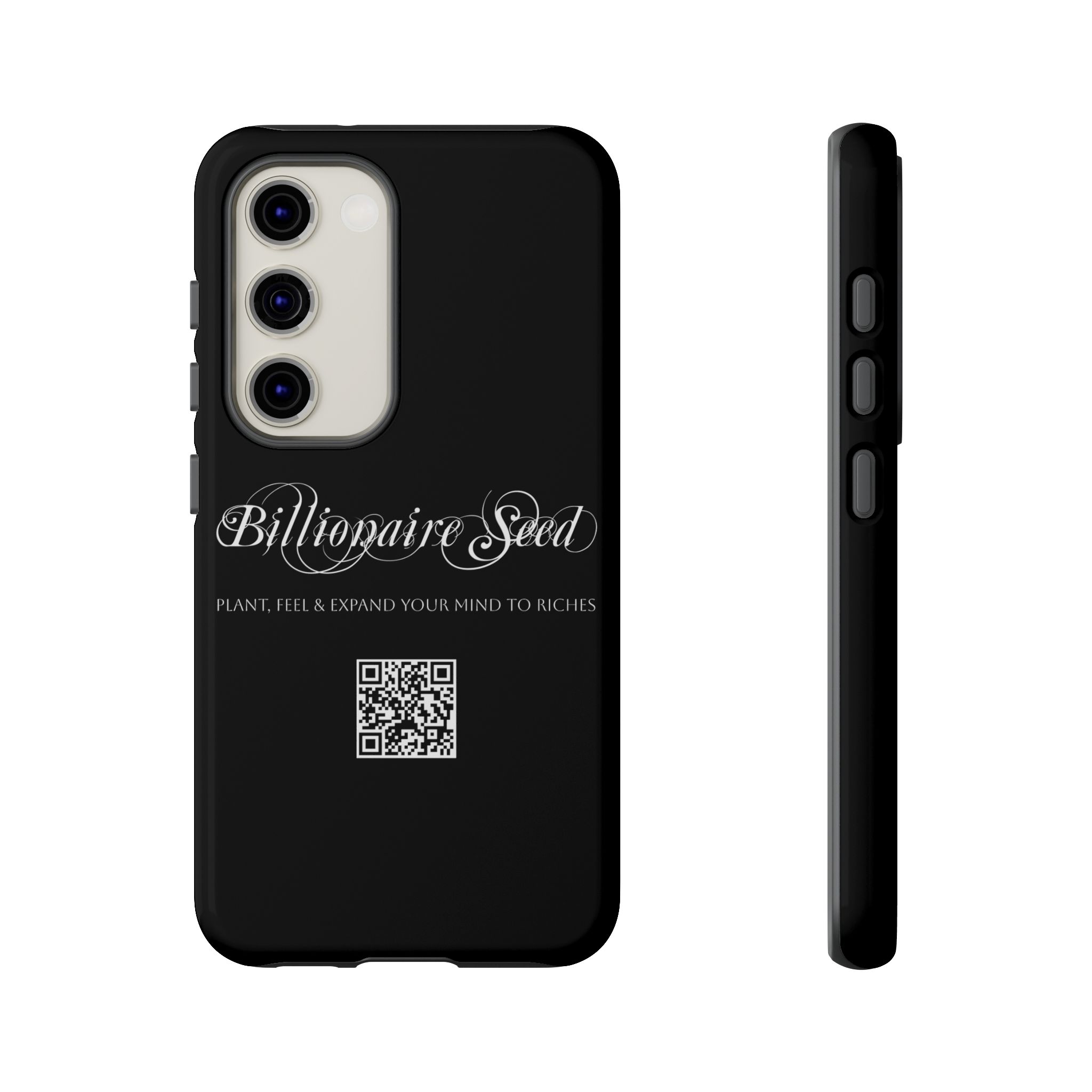 Phone Cases (Samsung) - Plant, Feel & Expand Your Mind To Riches - Billionaire Seed (Black) - Image 39