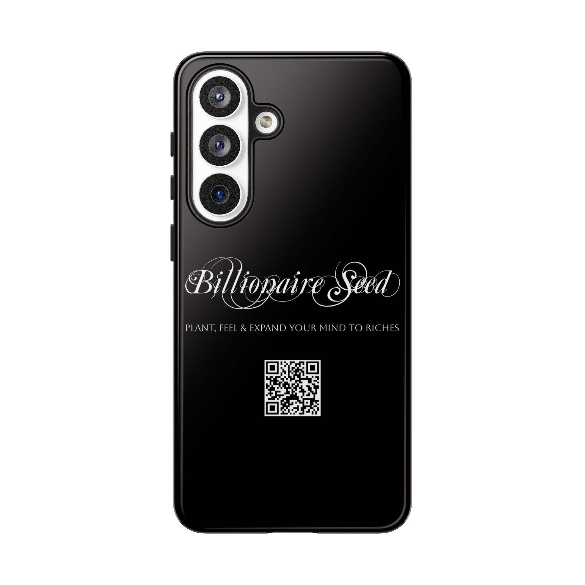 Phone Cases (Samsung) - Plant, Feel & Expand Your Mind To Riches - Billionaire Seed (Black) - Image 15