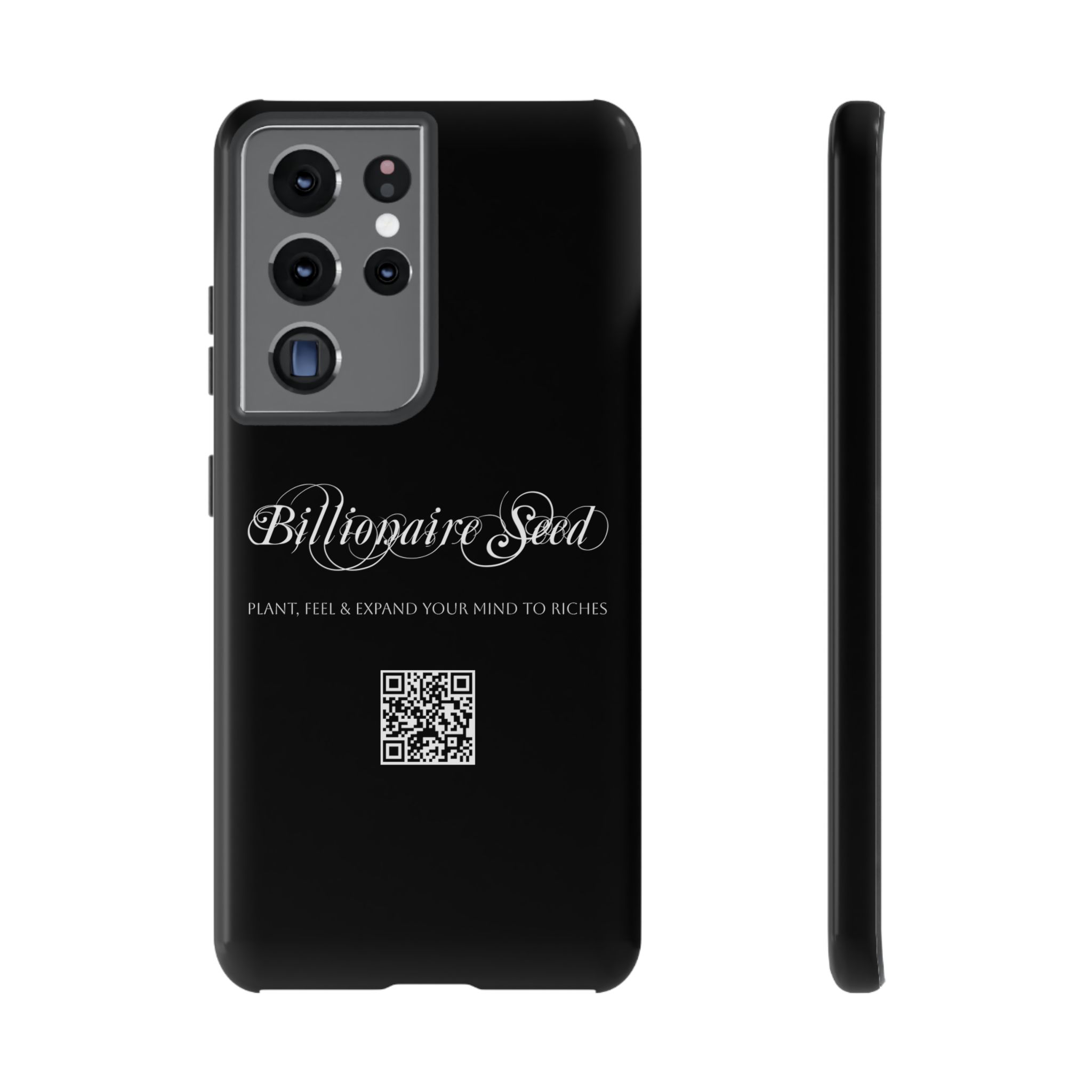 Phone Cases (Samsung) - Plant, Feel & Expand Your Mind To Riches - Billionaire Seed (Black) - Image 27