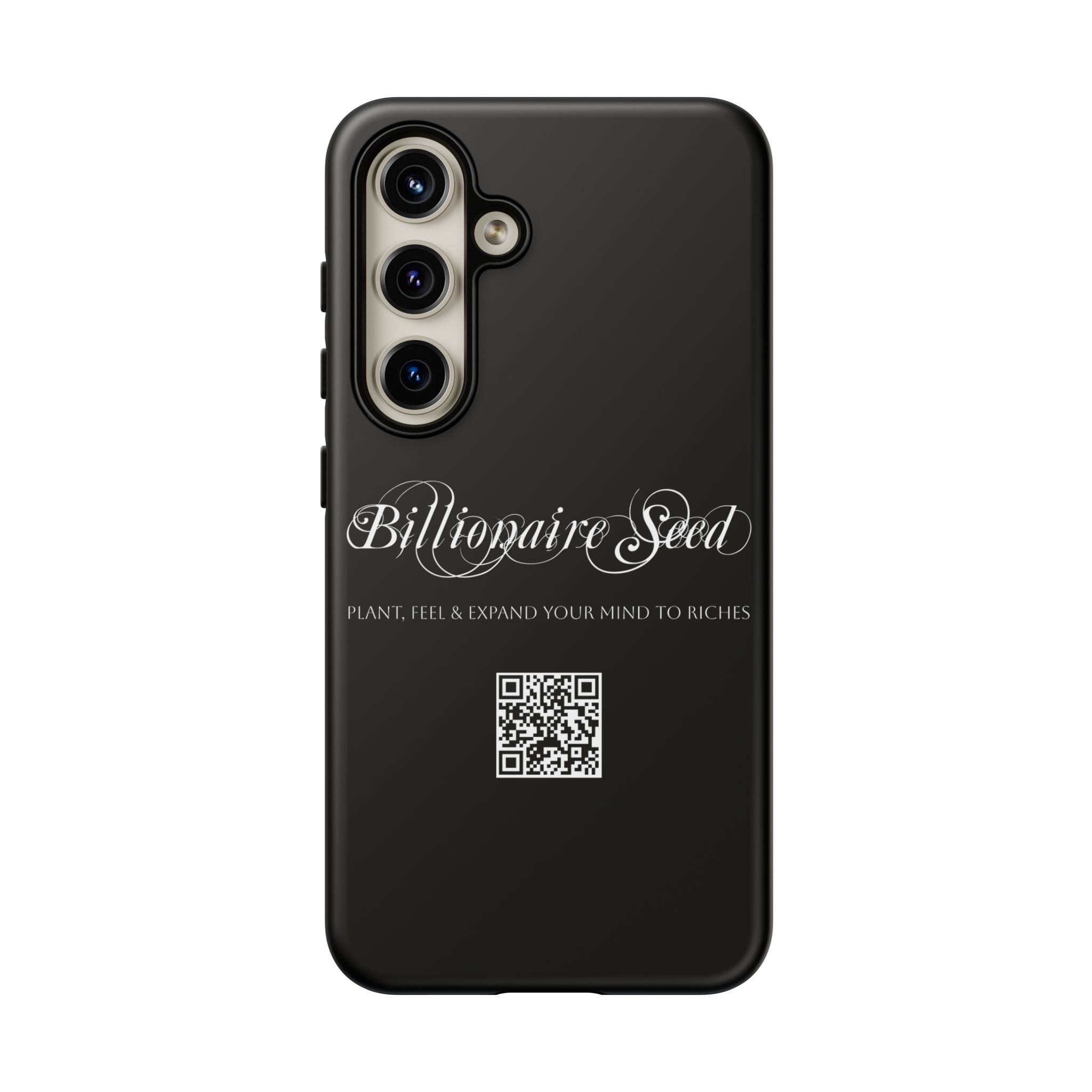 Phone Cases (Samsung) - Plant, Feel & Expand Your Mind To Riches - Billionaire Seed (Black) - Image 2