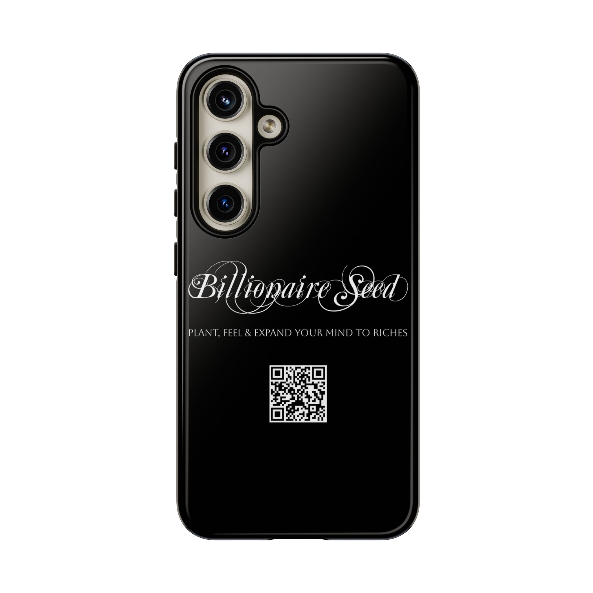 Phone Cases (Samsung) - Plant, Feel & Expand Your Mind To Riches - Billionaire Seed (Black)