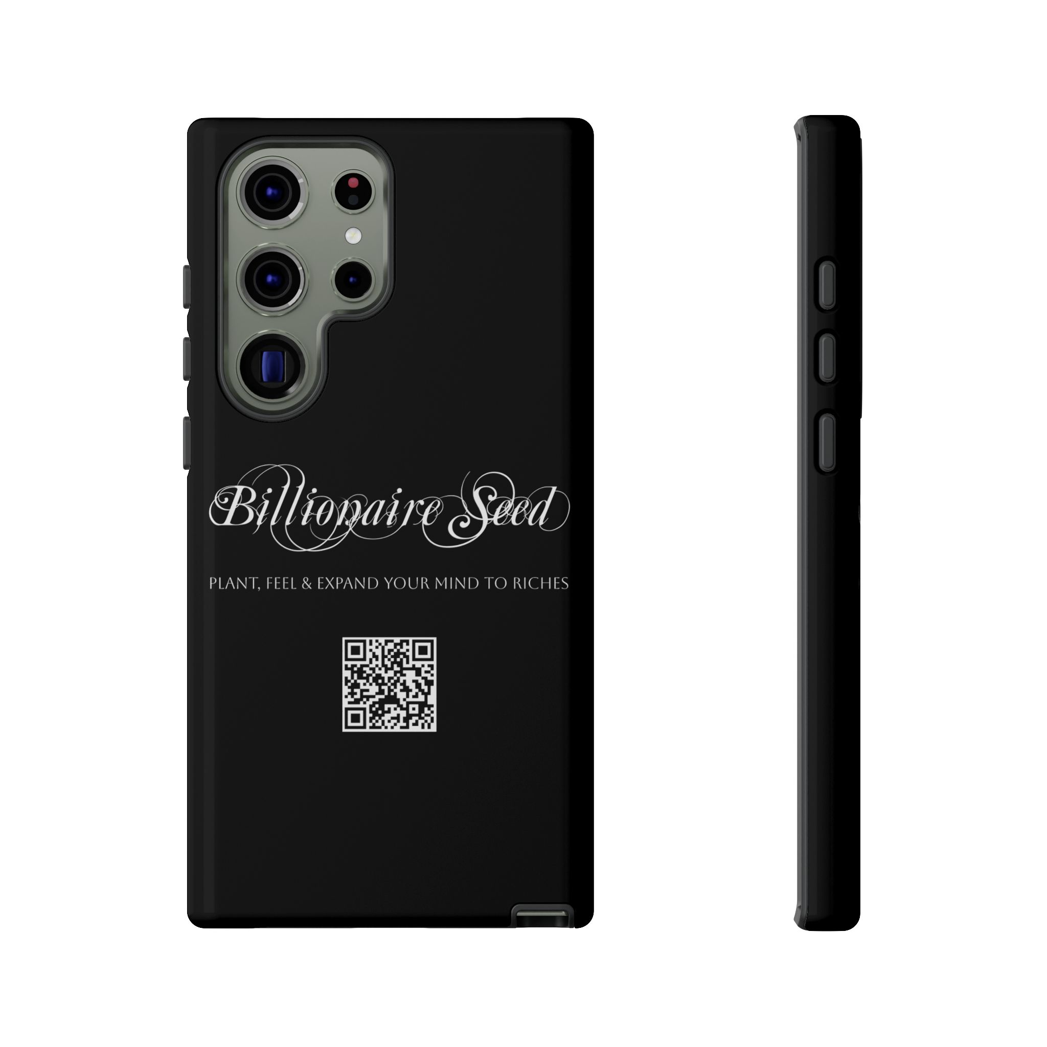 Phone Cases (Samsung) - Plant, Feel & Expand Your Mind To Riches - Billionaire Seed (Black) - Image 43