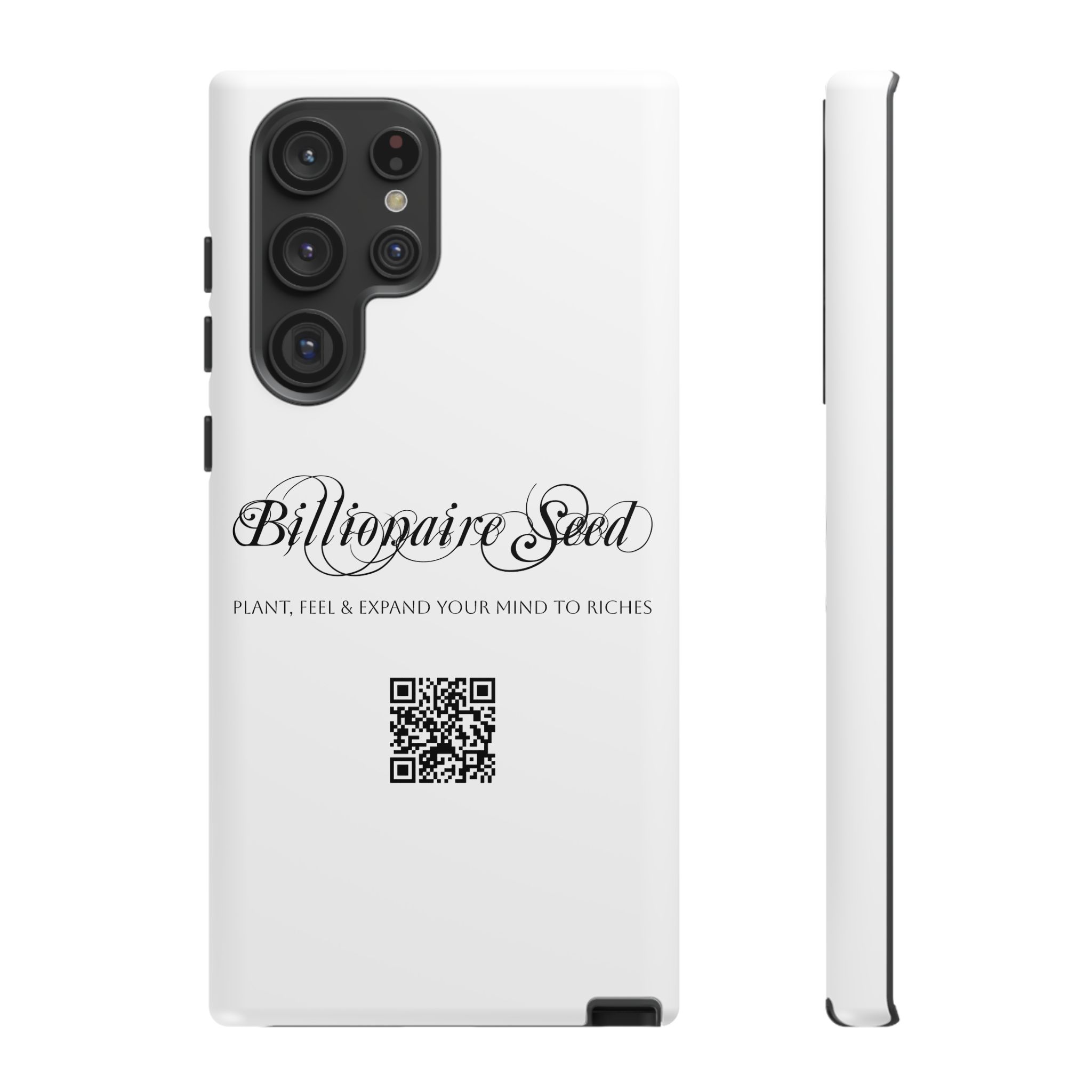 Phone Cases (Samsung) - Plant, Feel & Expand Your Mind To Riches - Billionaire Seed (White) - Image 35
