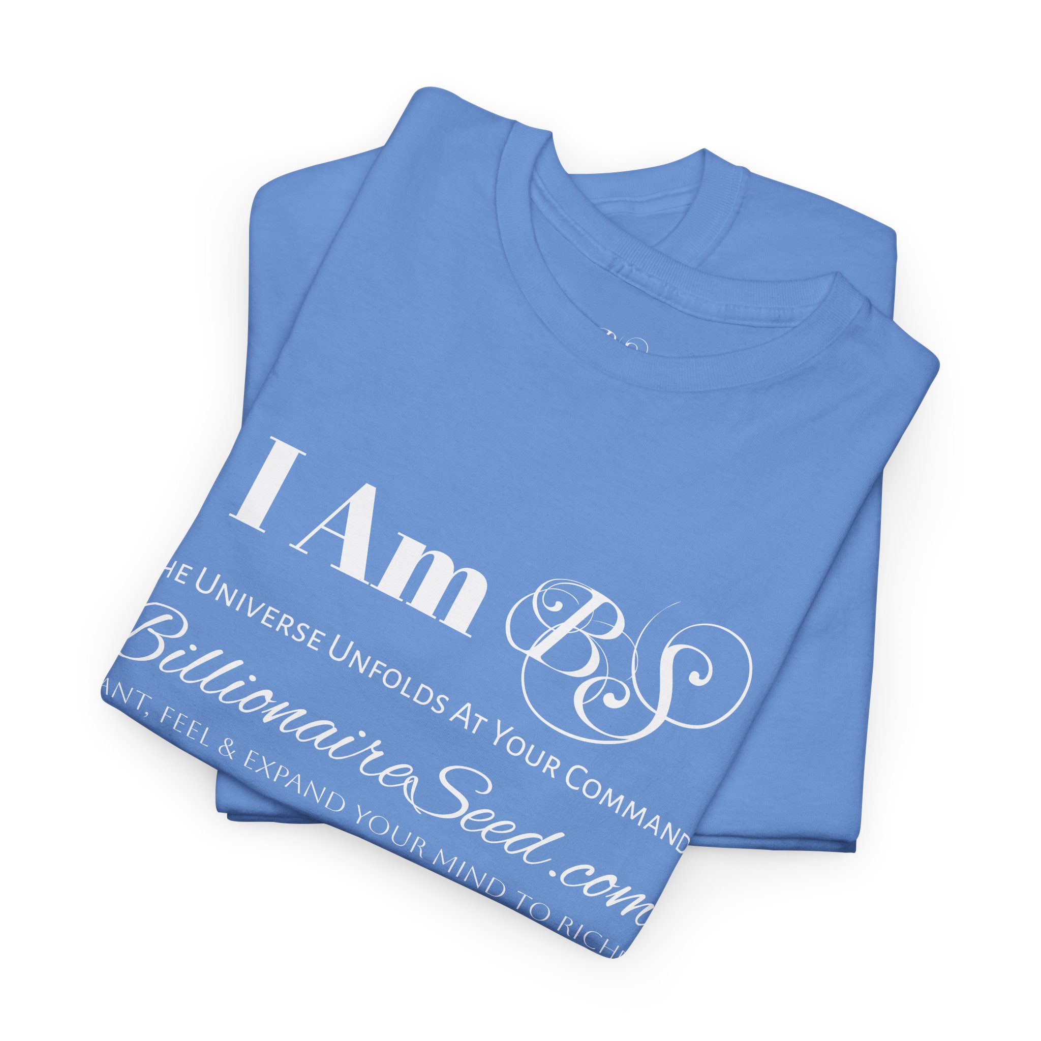Billionaire Seed – The Universe Unfolds At Your Command - White Print Tee - Image 10