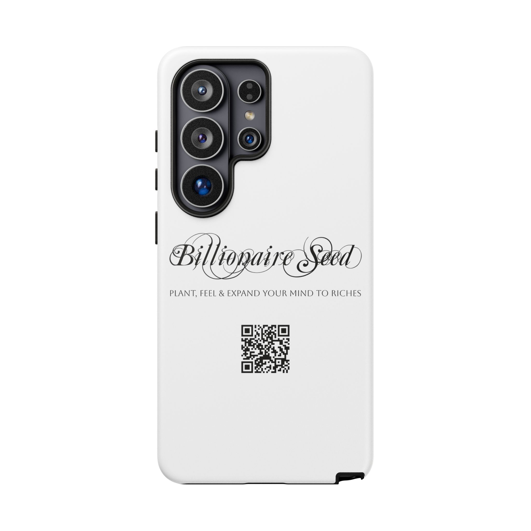 Phone Cases (Samsung) - Plant, Feel & Expand Your Mind To Riches - Billionaire Seed (White) - Image 46