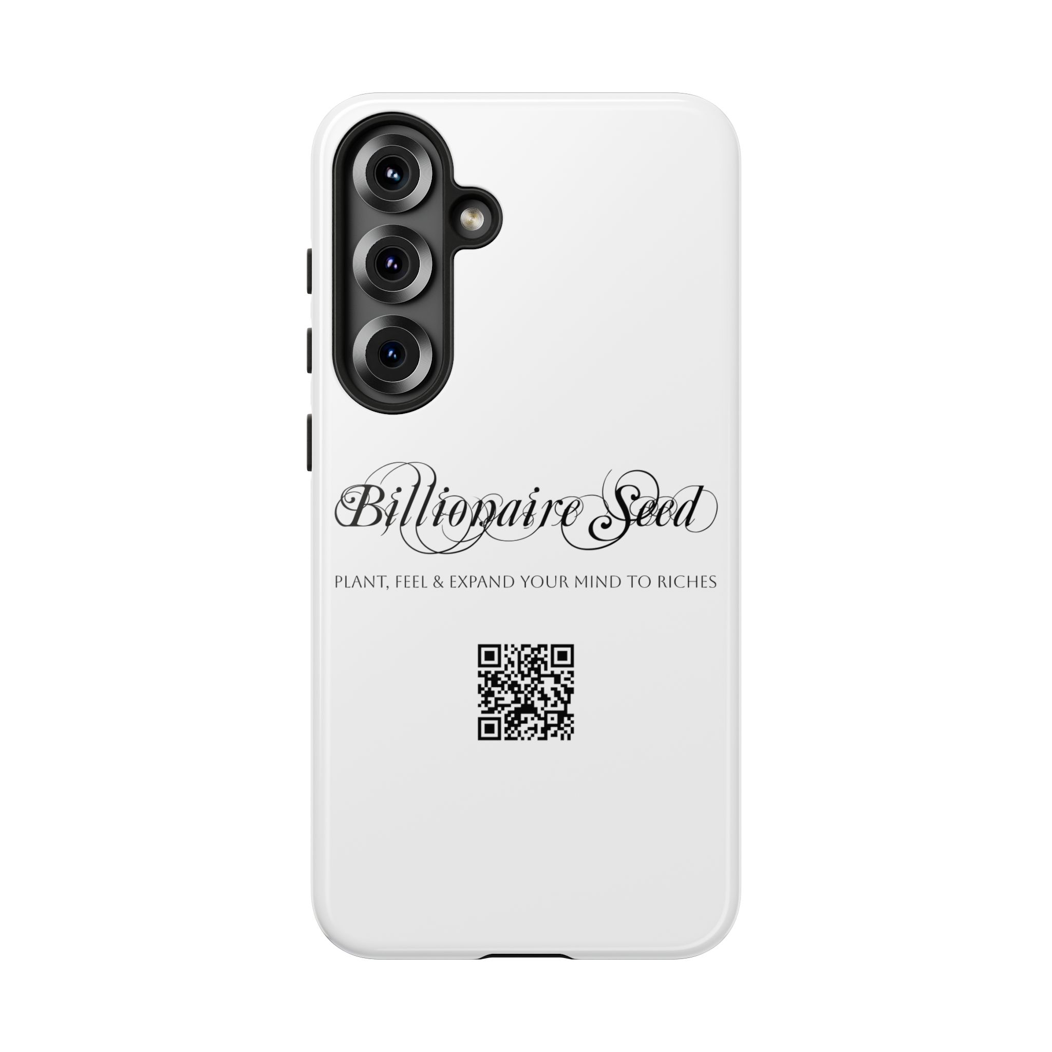 Phone Cases (Samsung) - Plant, Feel & Expand Your Mind To Riches - Billionaire Seed (White) - Image 9