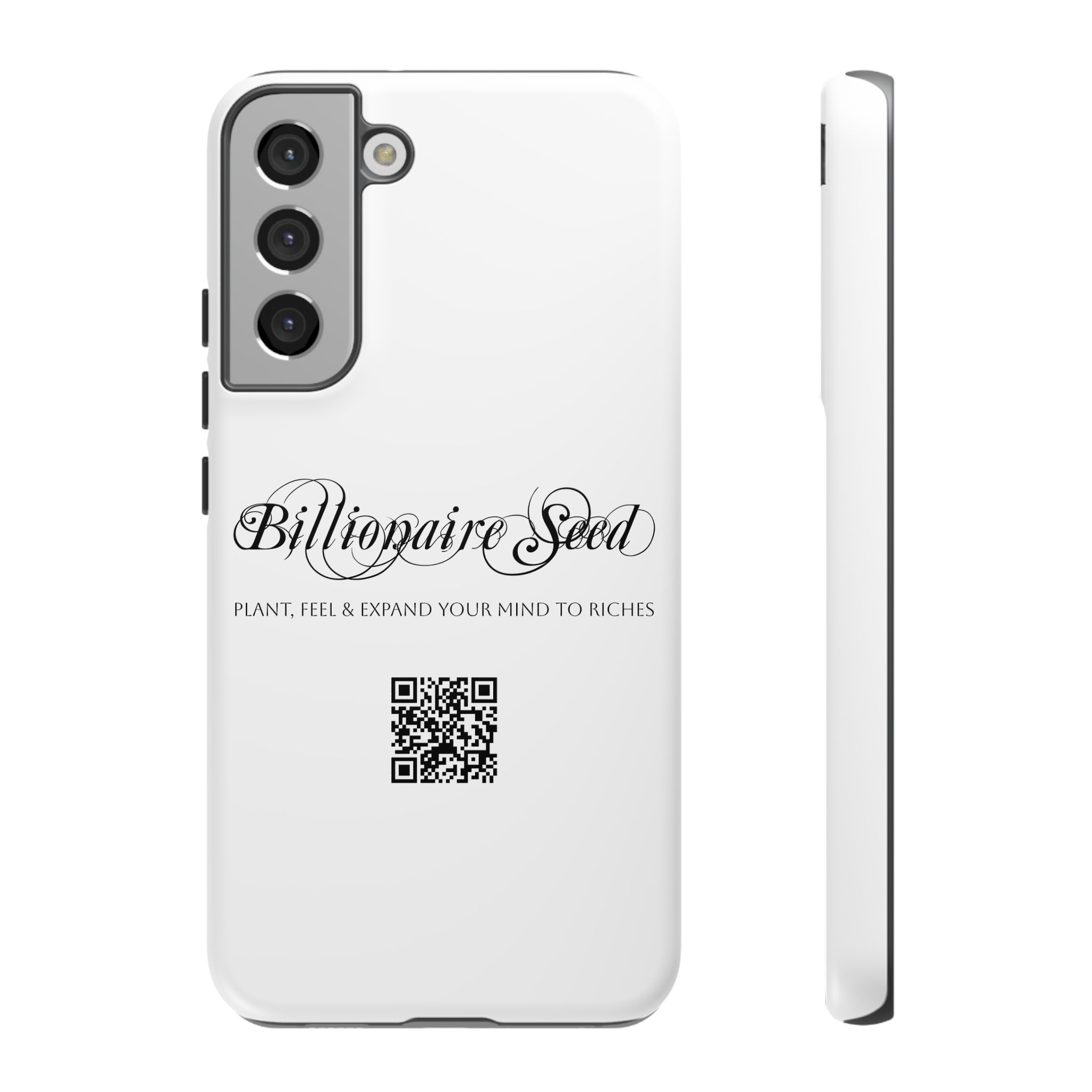Phone Cases (Samsung) - Plant, Feel & Expand Your Mind To Riches - Billionaire Seed (White) - Image 33