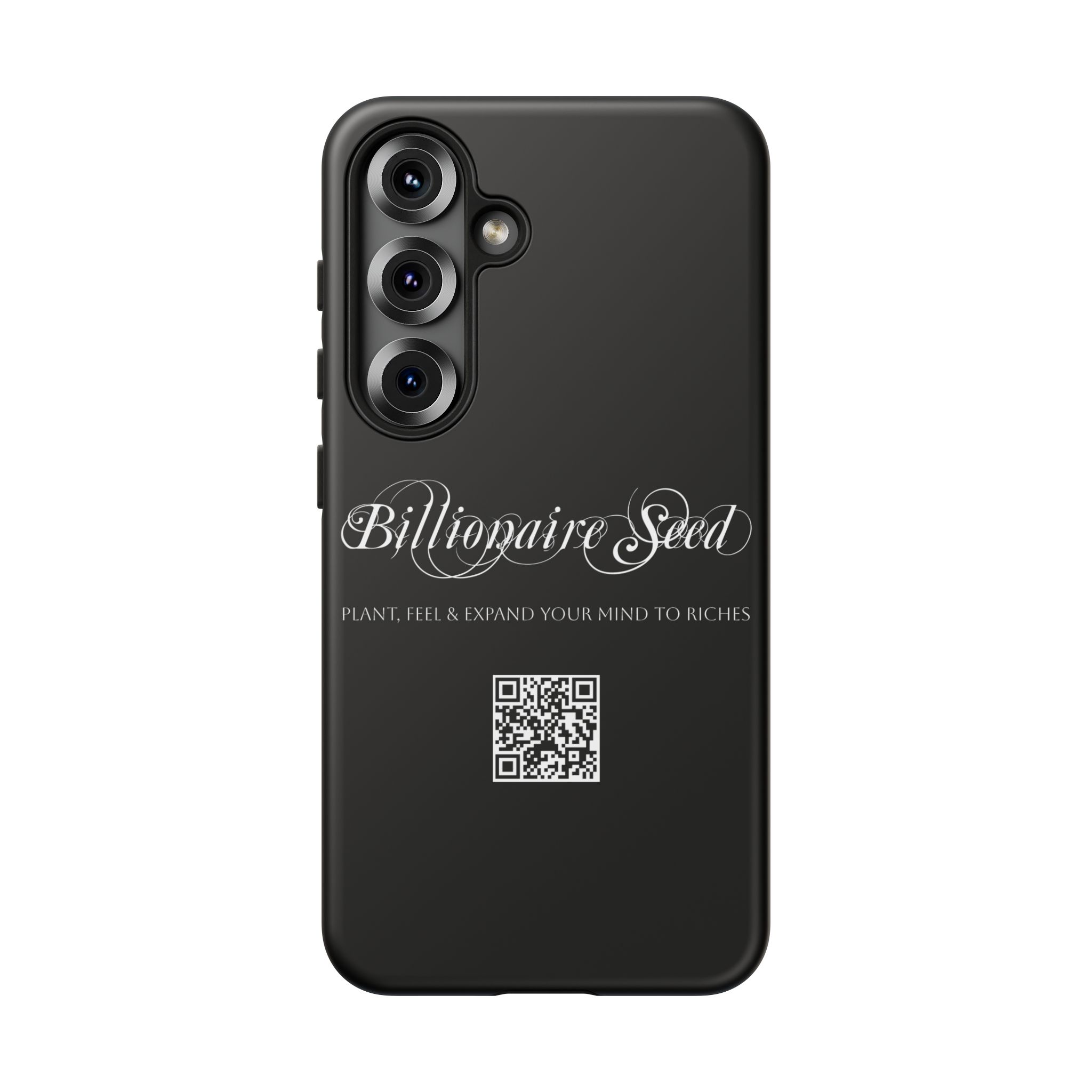 Phone Cases (Samsung) - Plant, Feel & Expand Your Mind To Riches - Billionaire Seed (Black) - Image 8