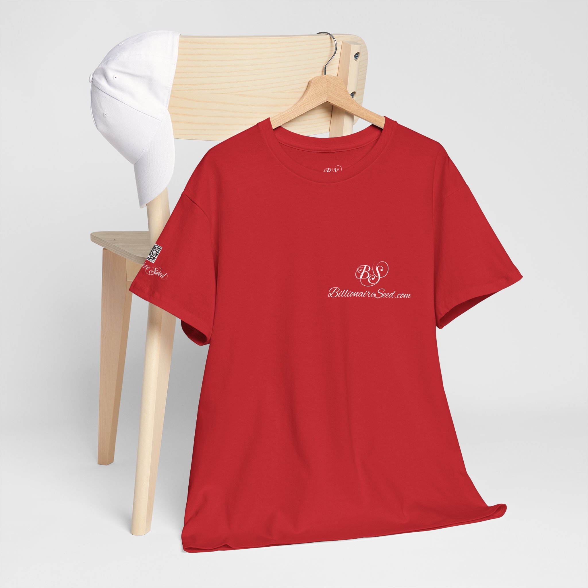 Billionaire Seed – Change Your State Of Mind & Riches Will Follow - White Print Tee (Front & Back) - Image 33