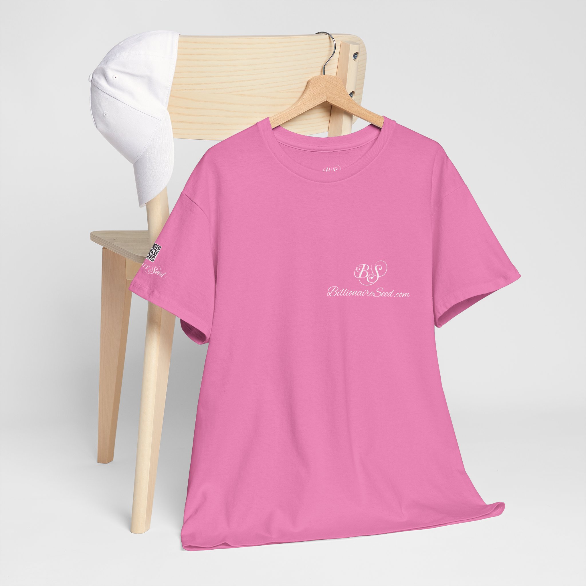 Billionaire Seed – Change Your State Of Mind & Riches Will Follow - White Print Tee (Front & Back) - Image 27