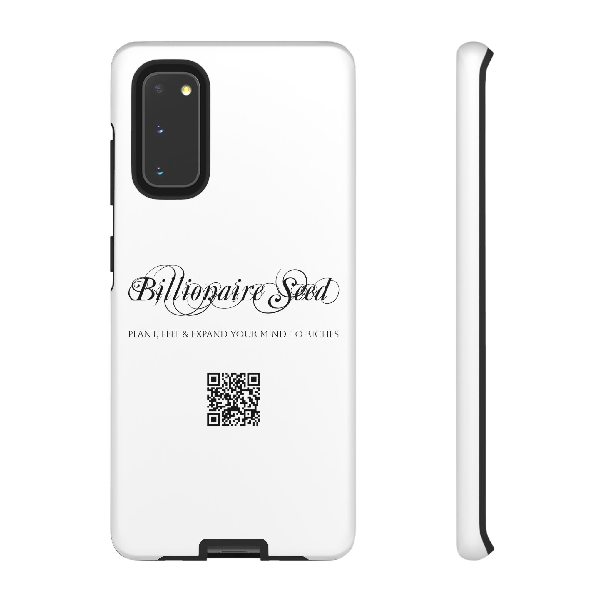 Phone Cases (Samsung) - Plant, Feel & Expand Your Mind To Riches - Billionaire Seed (White) - Image 15