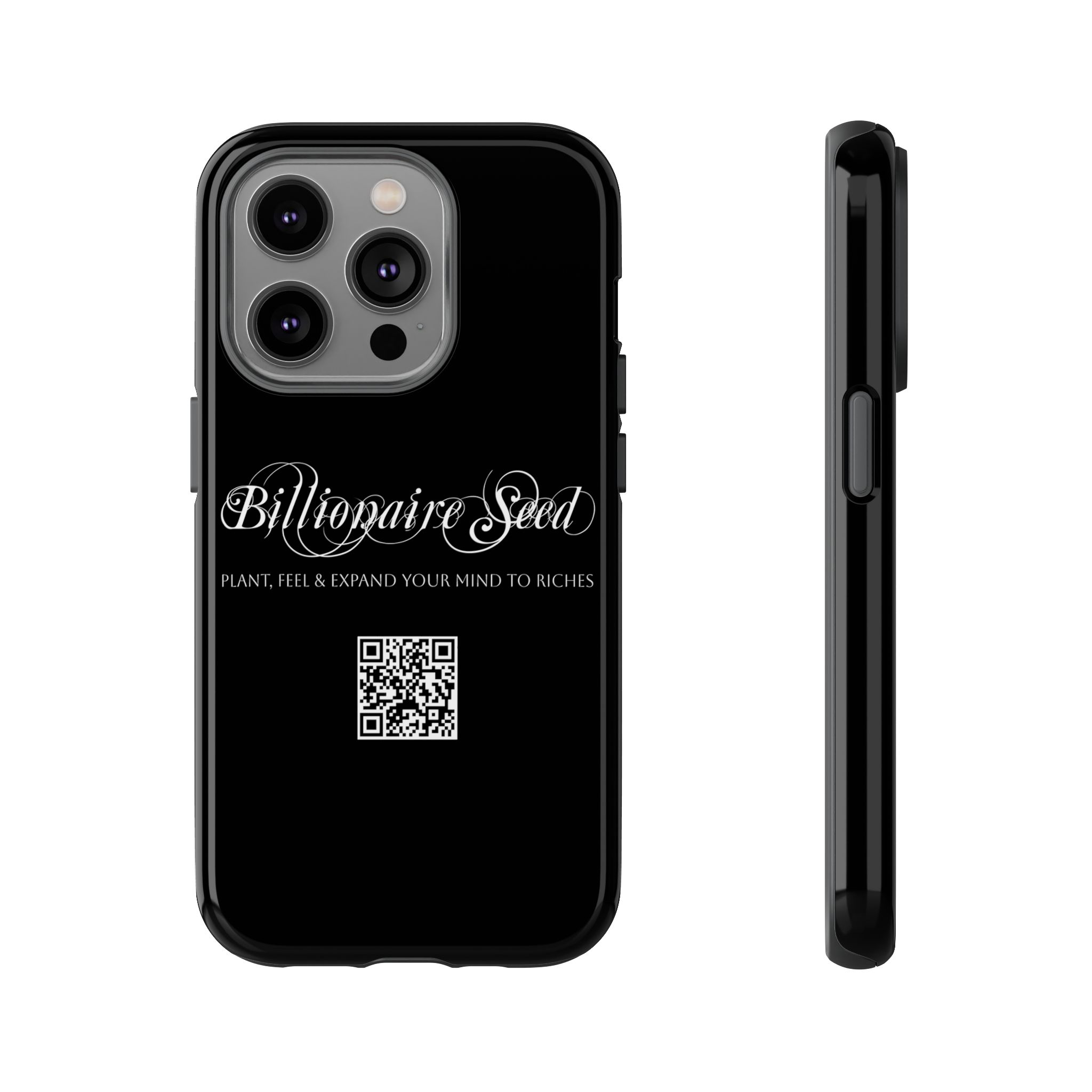 Phone Cases - Plant, Feel & Expand Your Mind To Riches - Billionaire Seed (Black) - Image 41