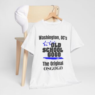 *OSGOGO – Black & Electric Blue Print Tee w/Back Print (Keep OSGOGO Alive!)