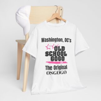 *OSGOGO – Black & Hot Pink Print Tee w/Back Print (Keep OSGOGO Alive!)